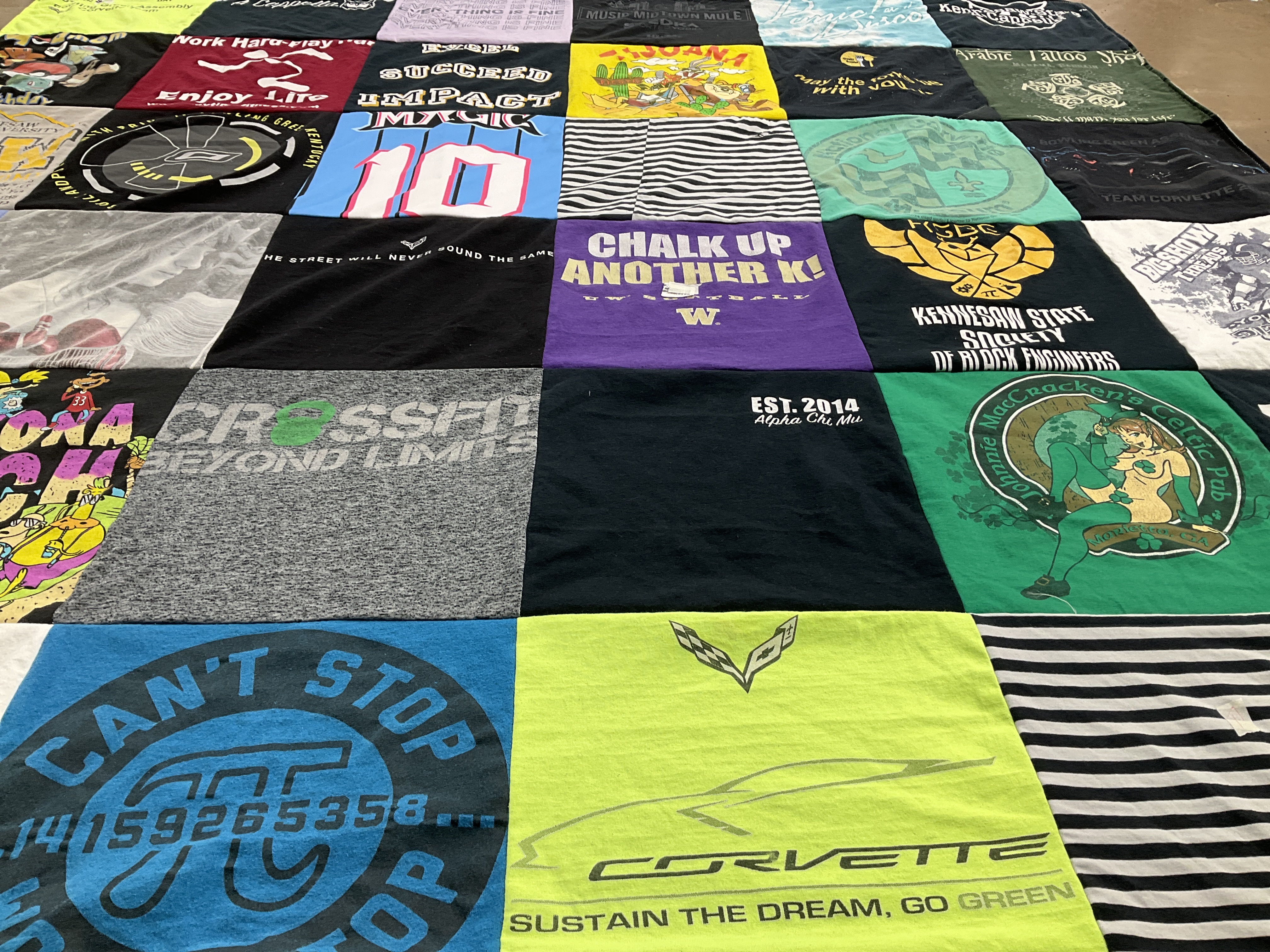 T-shirt quilt from kennesaw state university by Tricia from GA