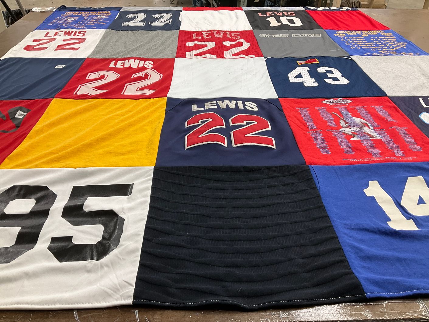 T-shirt quilt by Susan from CA