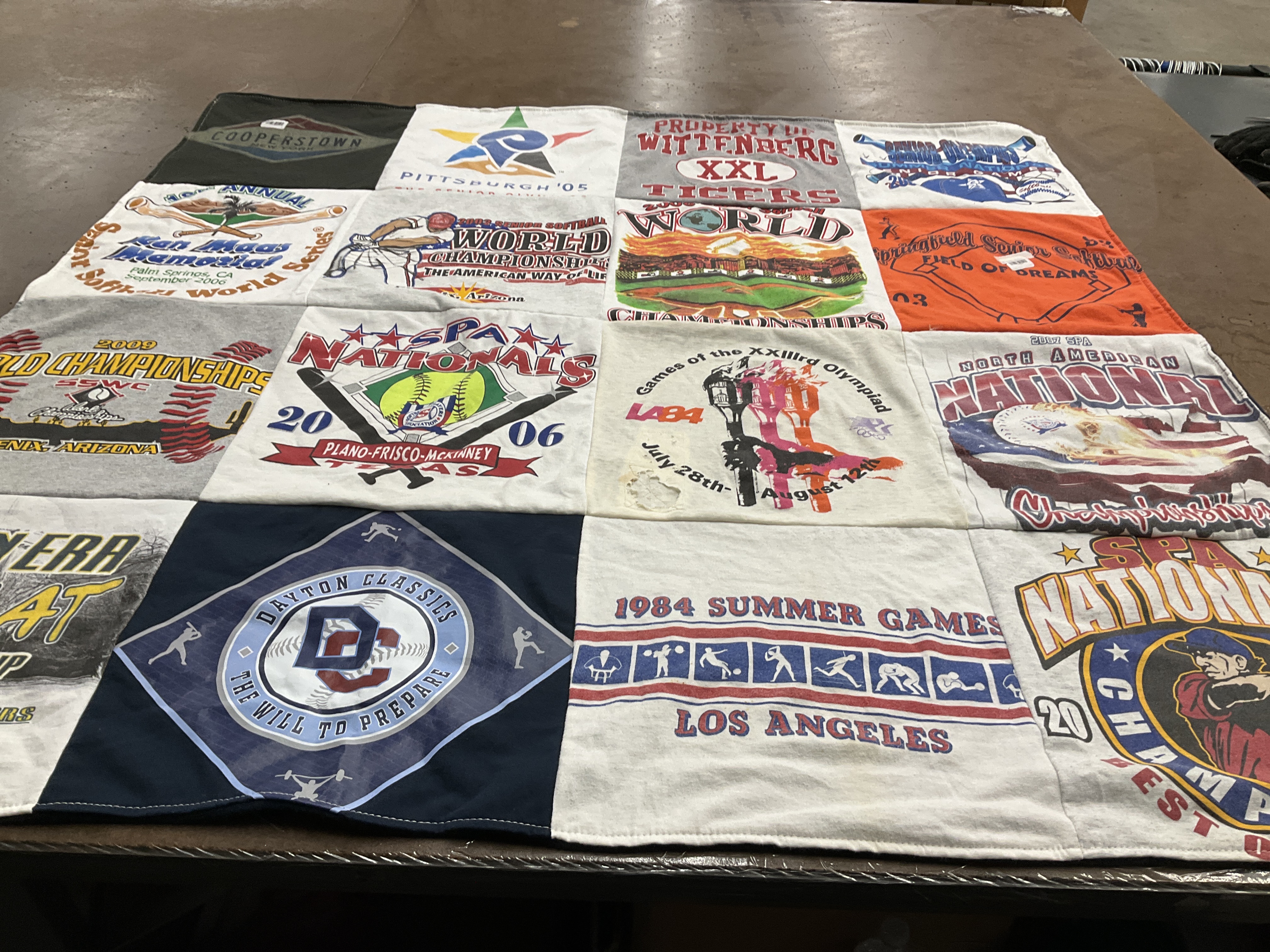 T-shirt quilt featuring dayton classics by Kimberly from OH