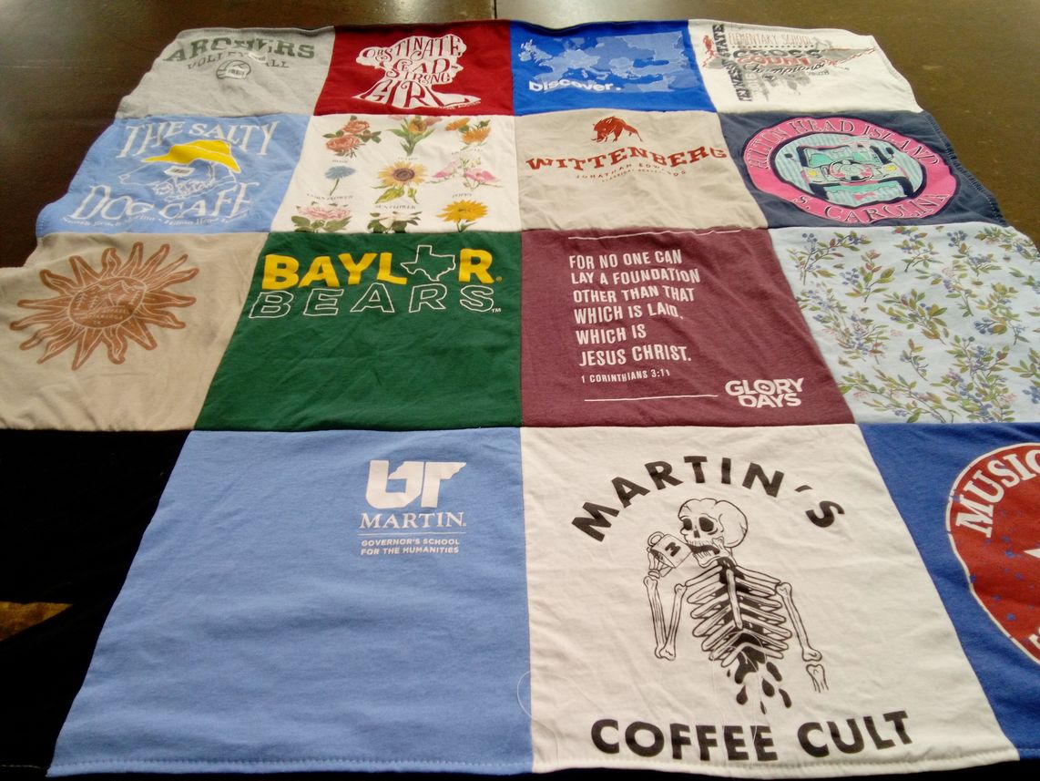 T-shirt quilt featuring baylor university volleyball by Stephanie from TN