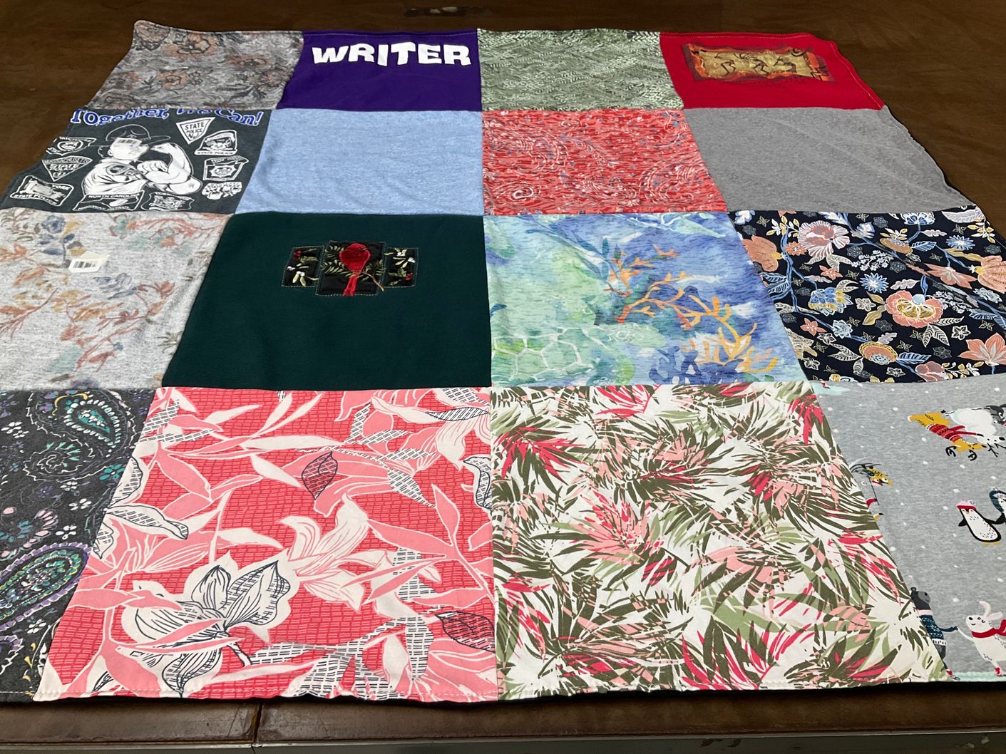 T-shirt quilt by R from MI