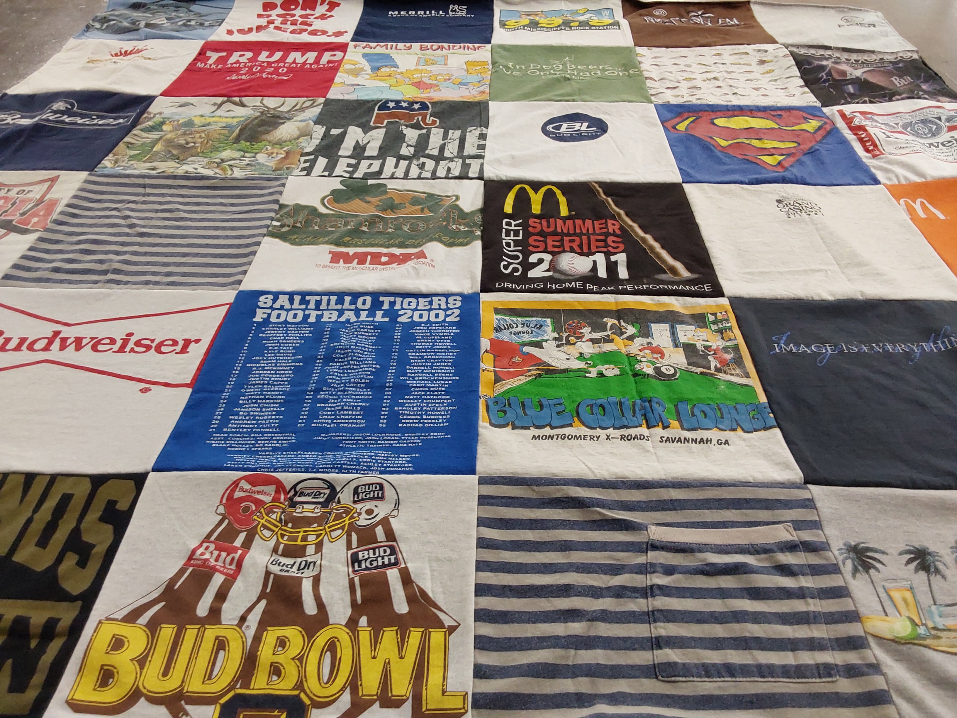 T-shirt quilt from saltillo tigers football by Teresa from MS