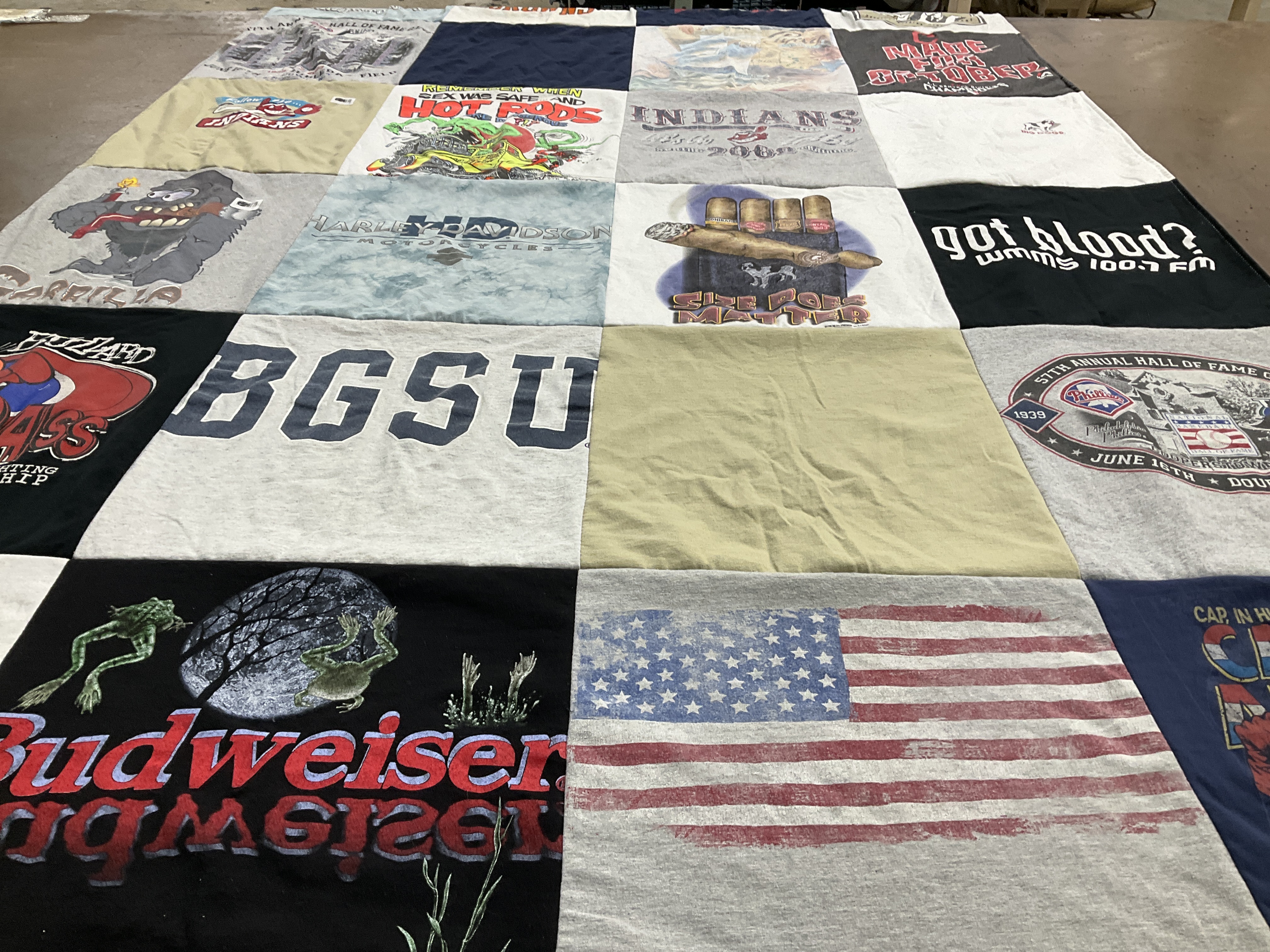 T-shirt quilt from bowling green state university by Karen from OH