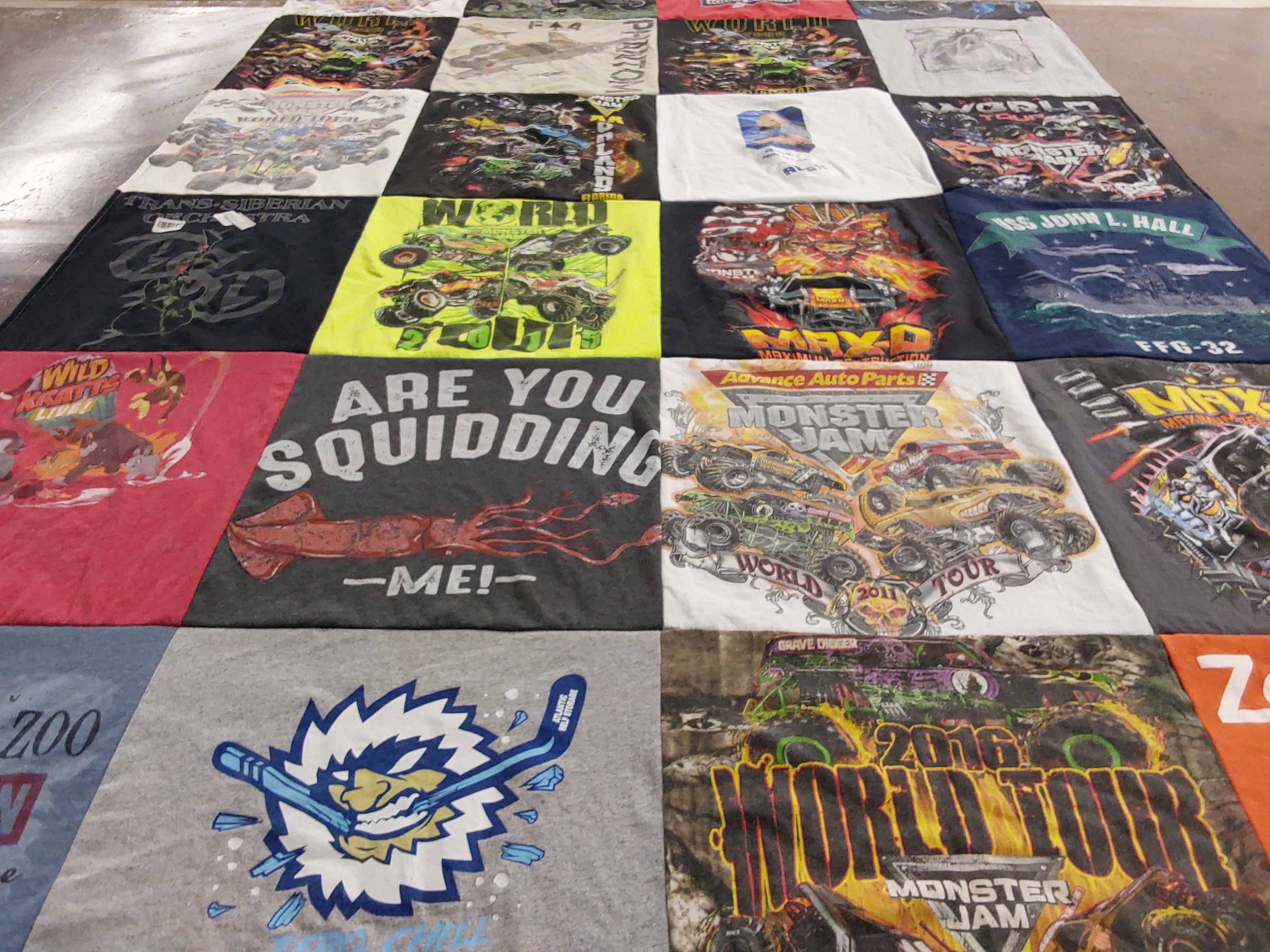 T-shirt quilt featuring toledo walleye hockey by Joyce from FL
