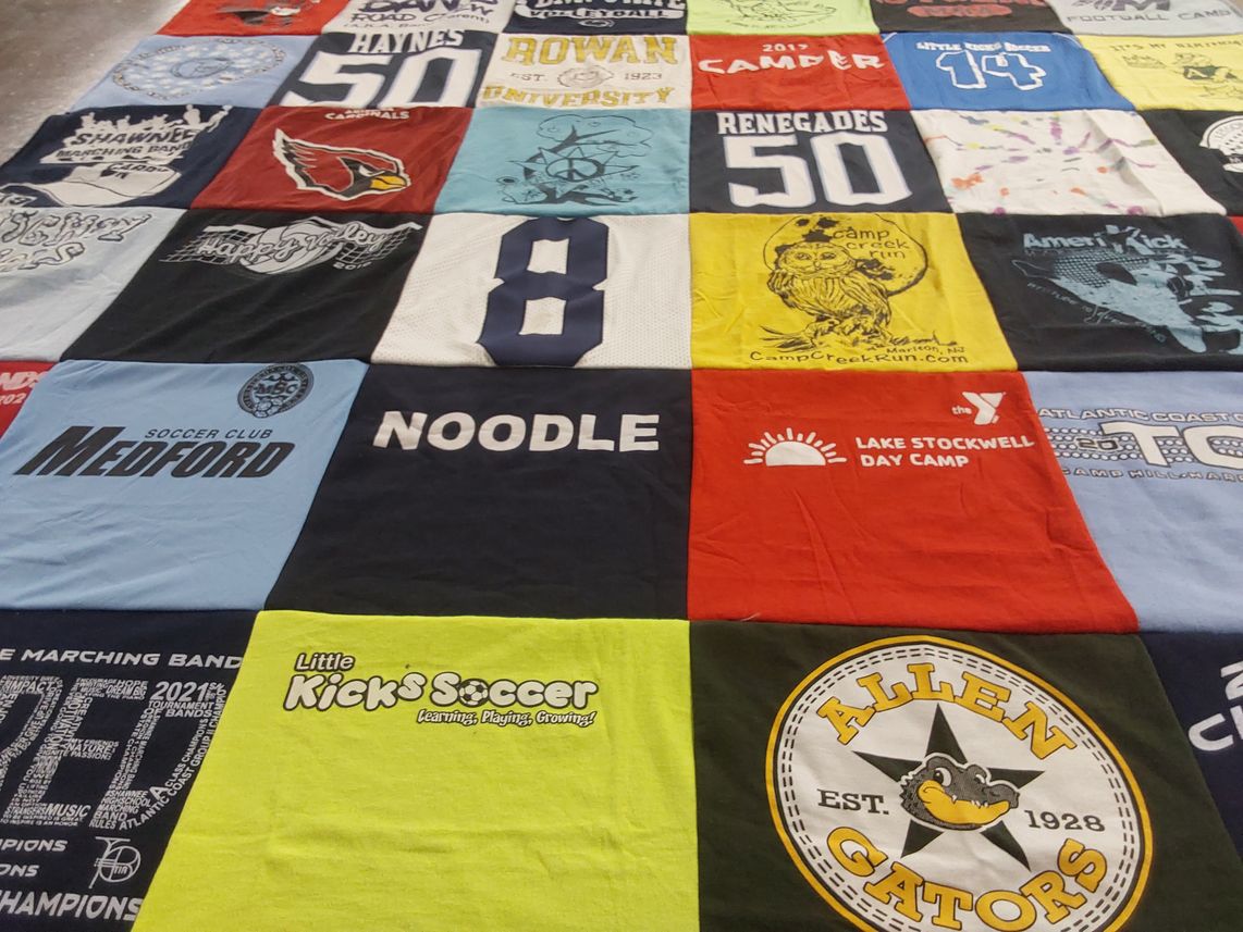 T-shirt quilt featuring renegades, gators by Dorothy H from NJ