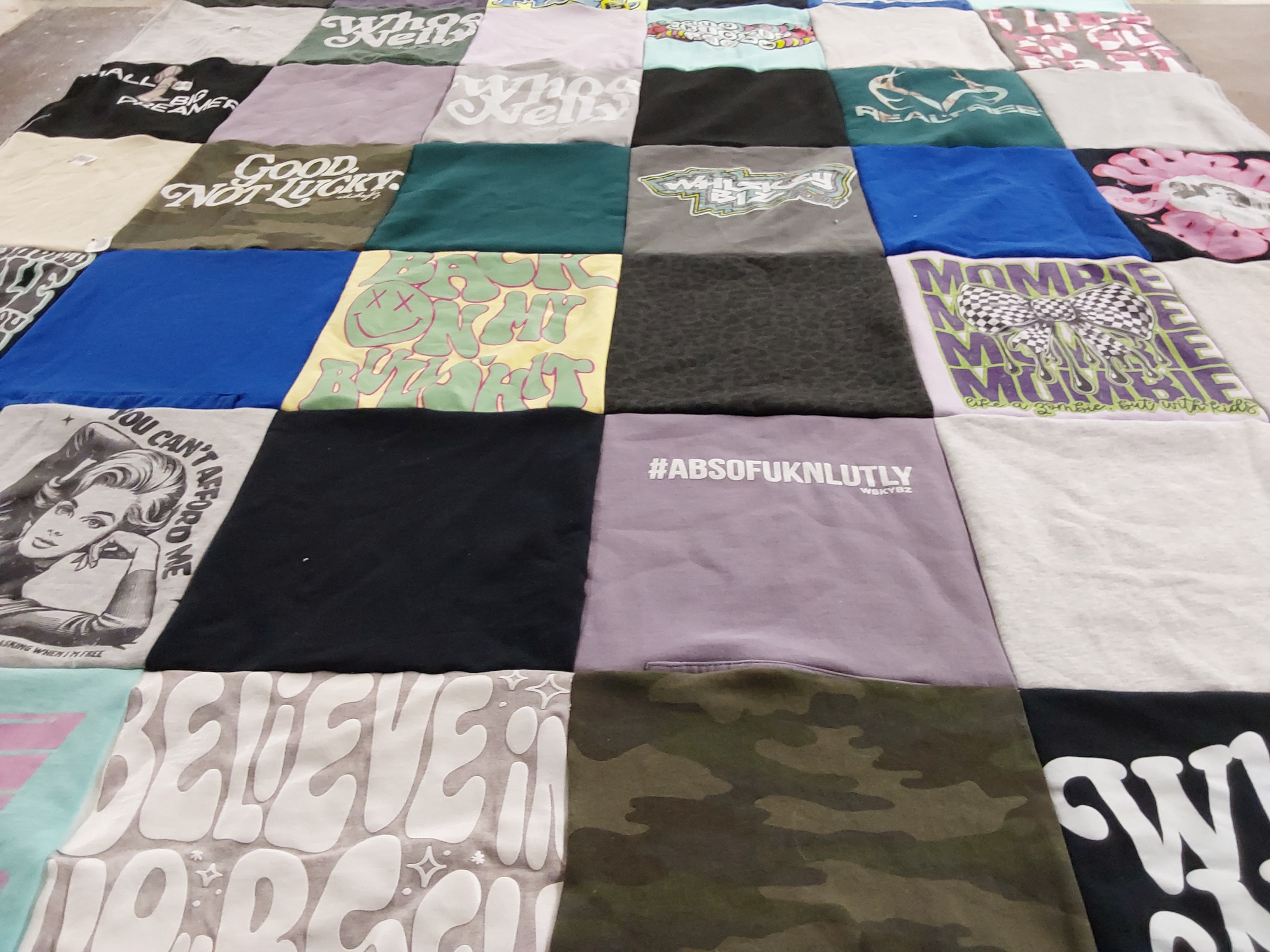 T-shirt quilt by Jane from OR