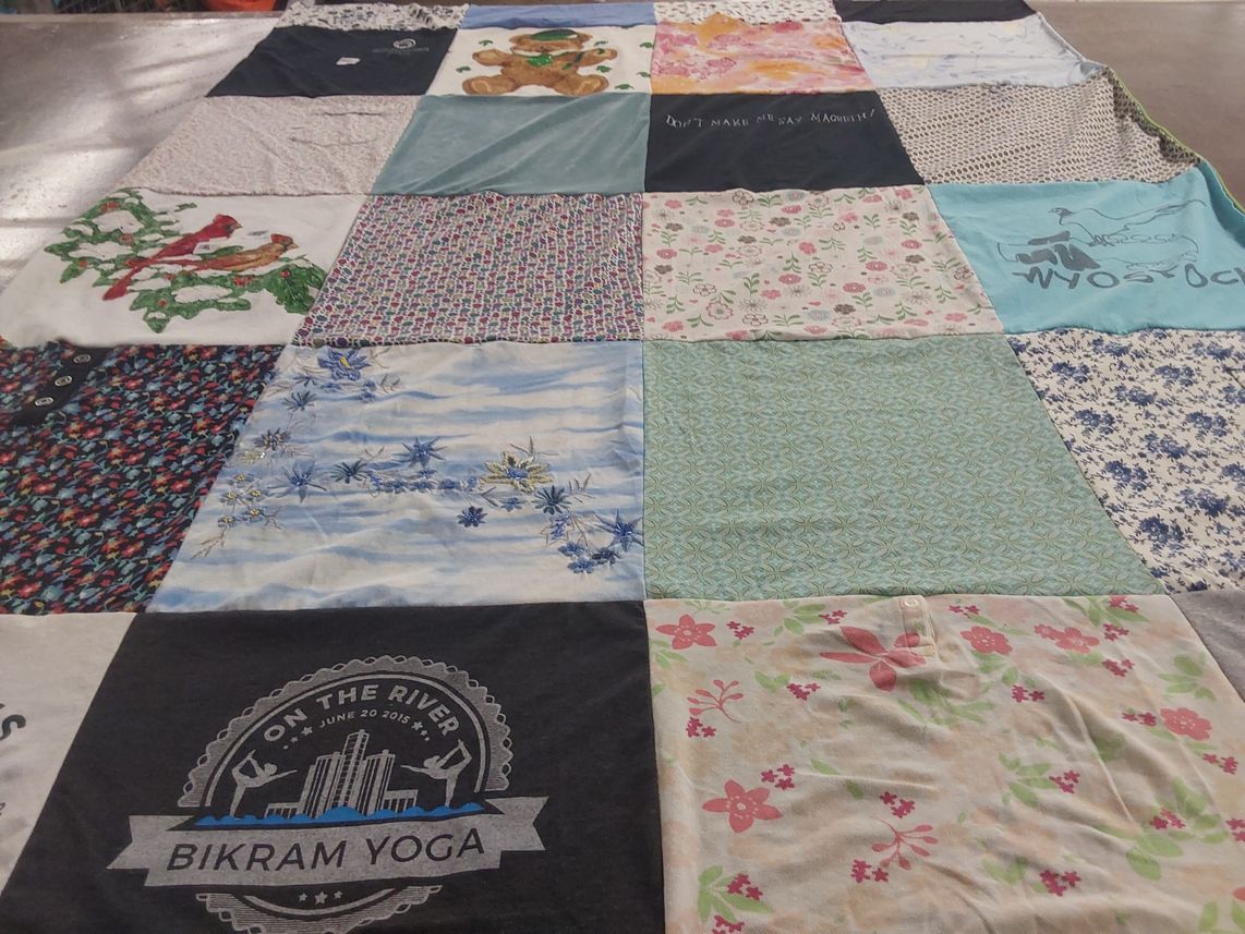 T-shirt quilt by Mary from MI