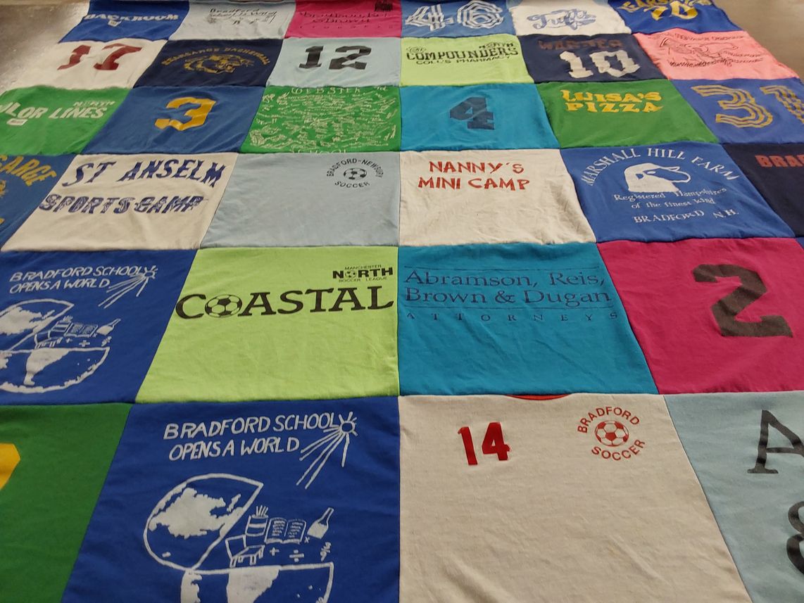 T-shirt quilt featuring bradford soccer by Sarah from ME