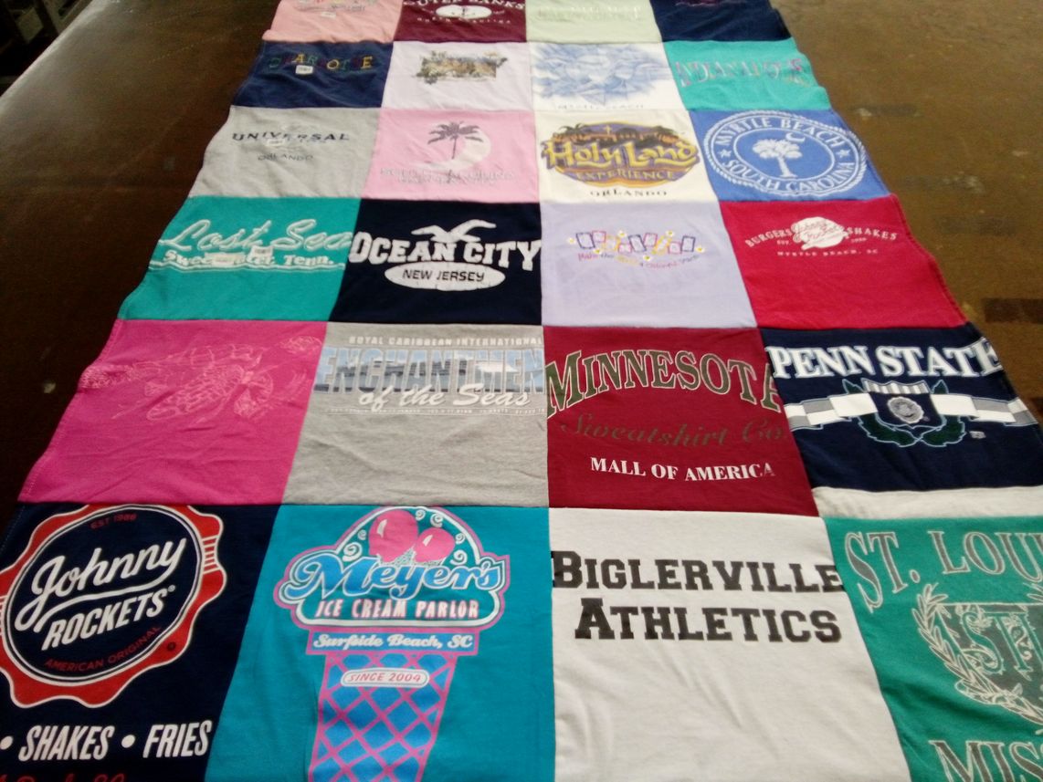 T-shirt quilt featuring biglerville athletics by Nathan from PA
