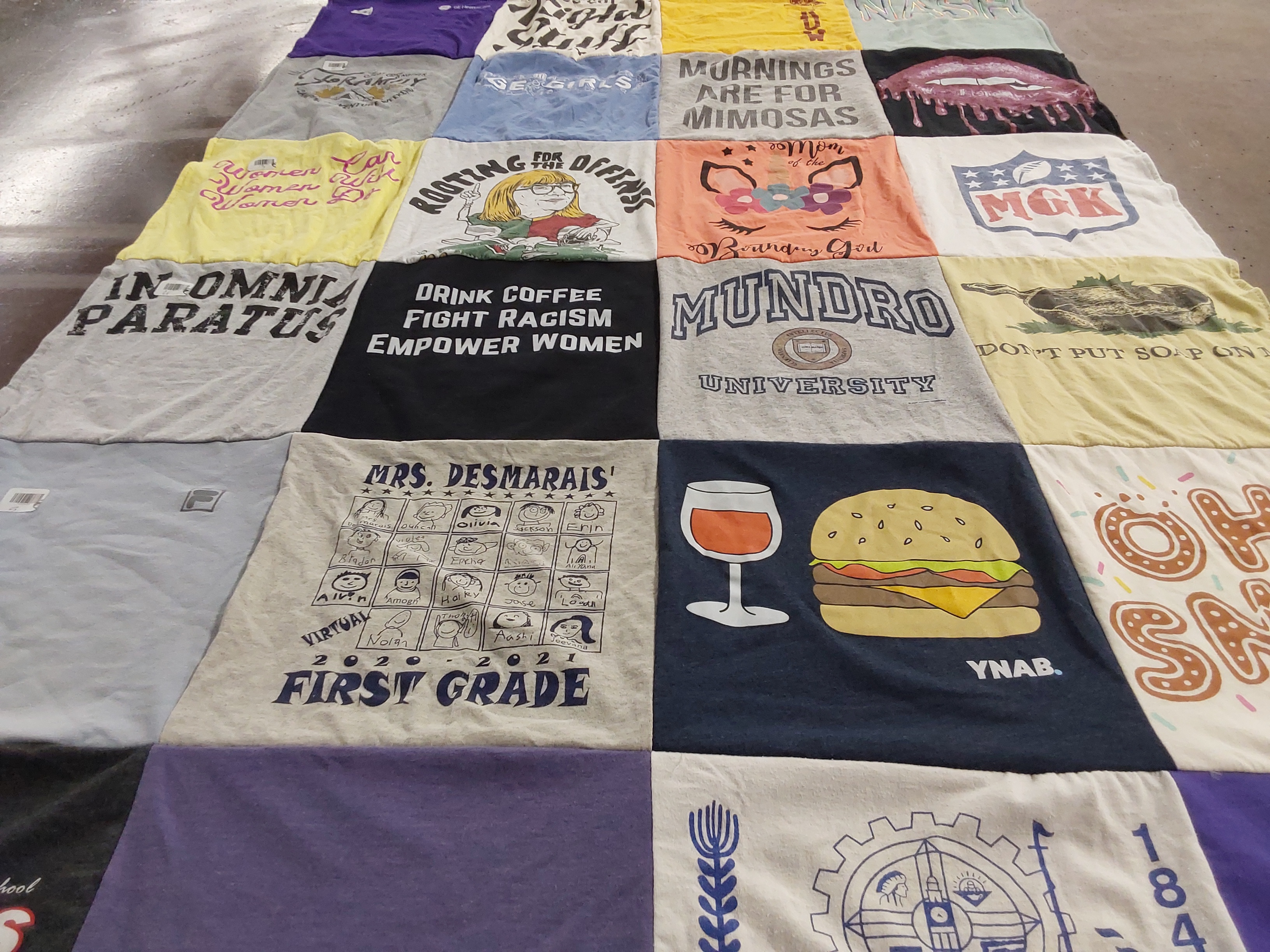 T-shirt quilt by Stacie from WI