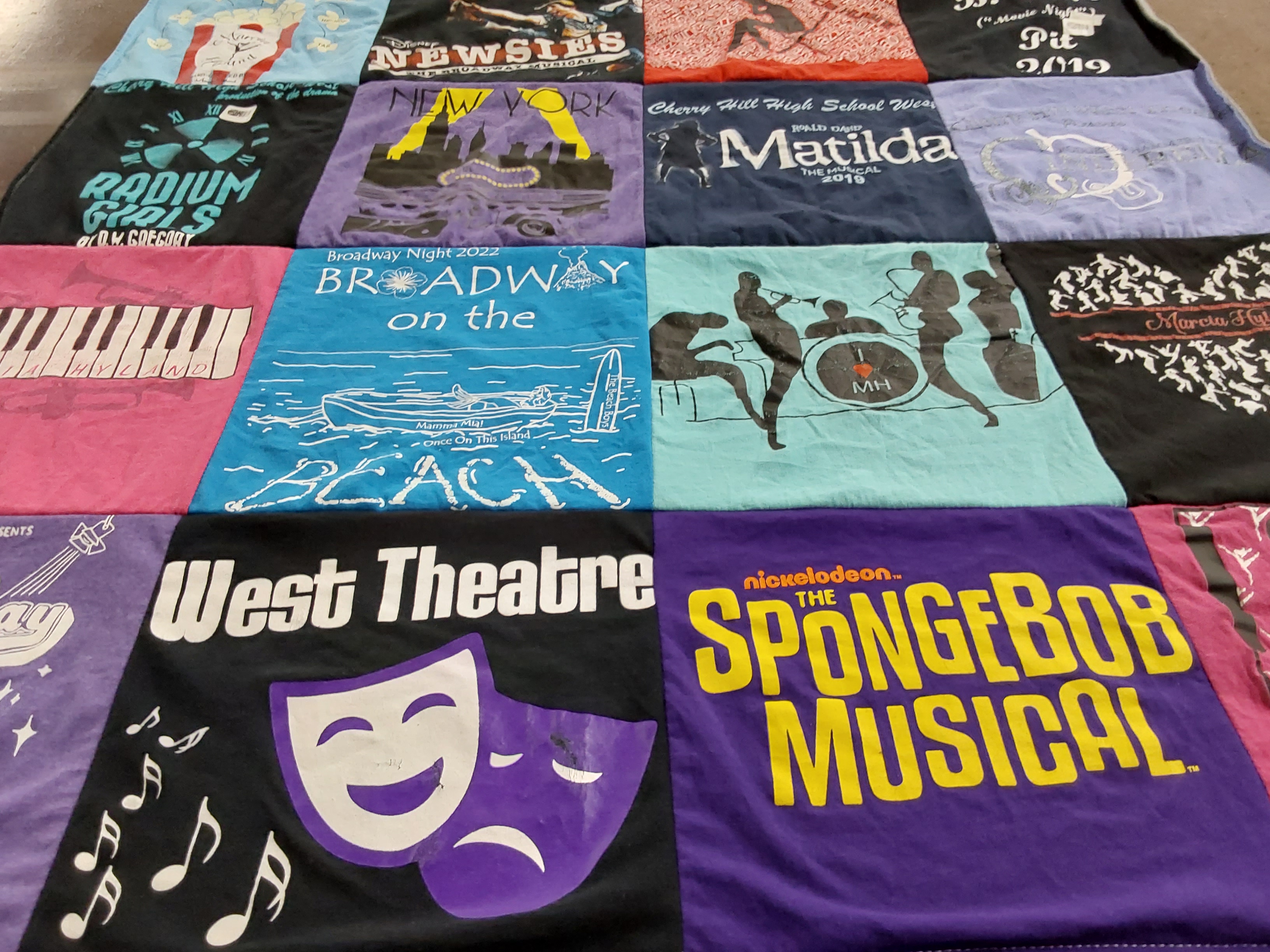 T-shirt quilt from cherry hill high school west by MELISSA from NJ