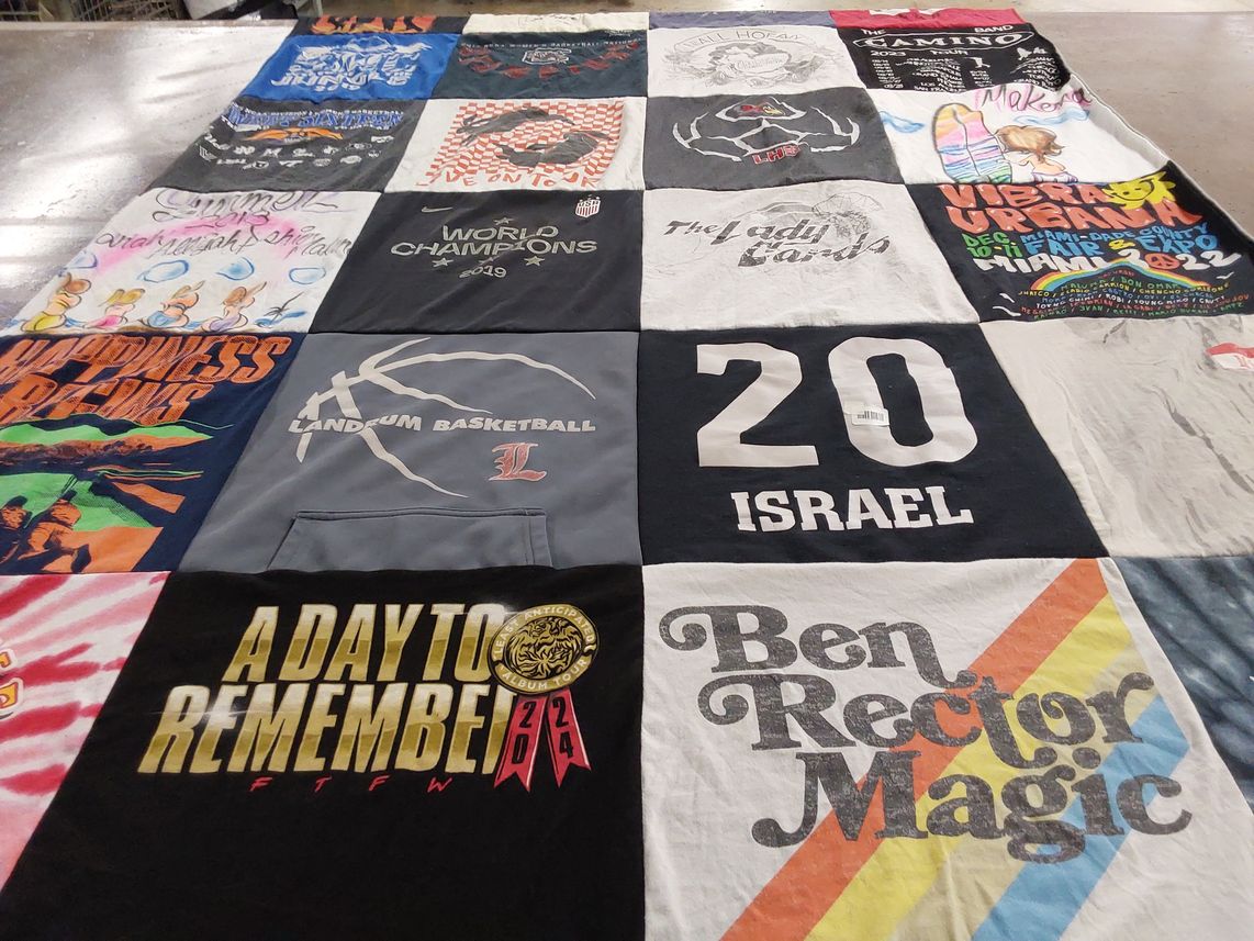 T-shirt quilt from landum university by Candi from SC