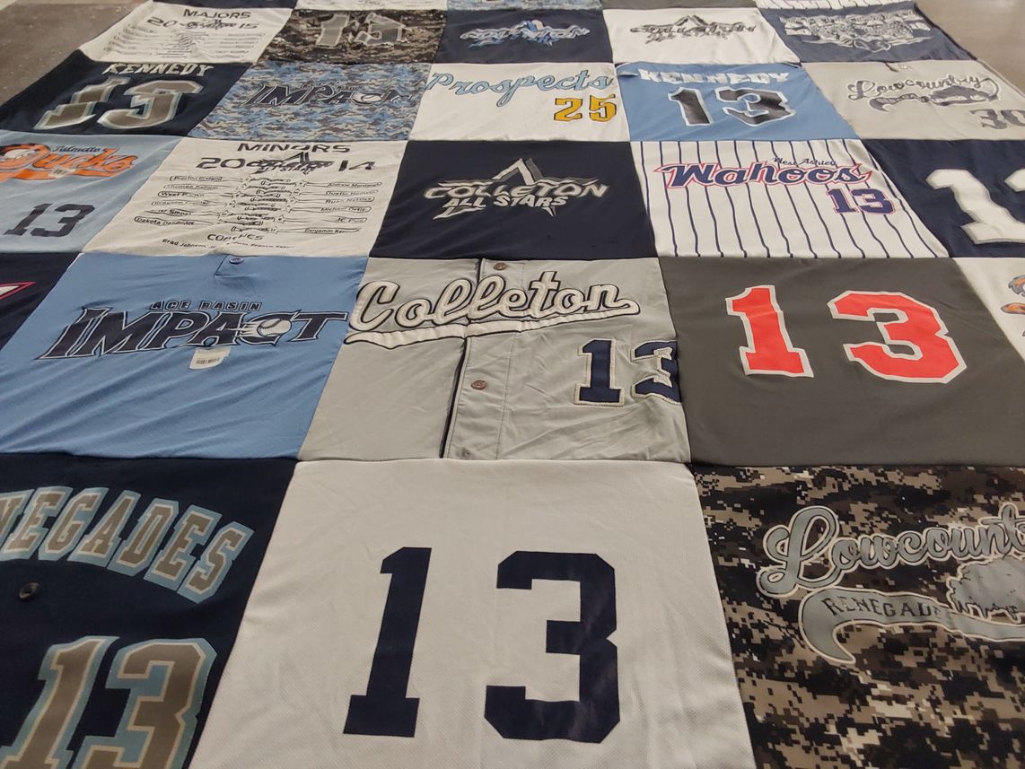 T-shirt quilt featuring age basin impact, colleton all stars by Stacy from SC
