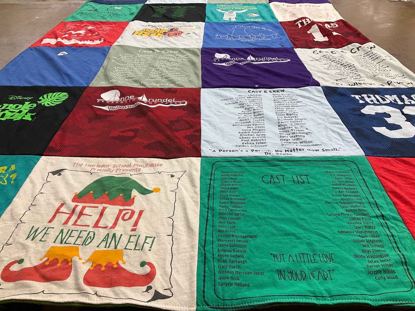 T-shirt quilt from anne arundel challenge, harbour school by Bethany from MD