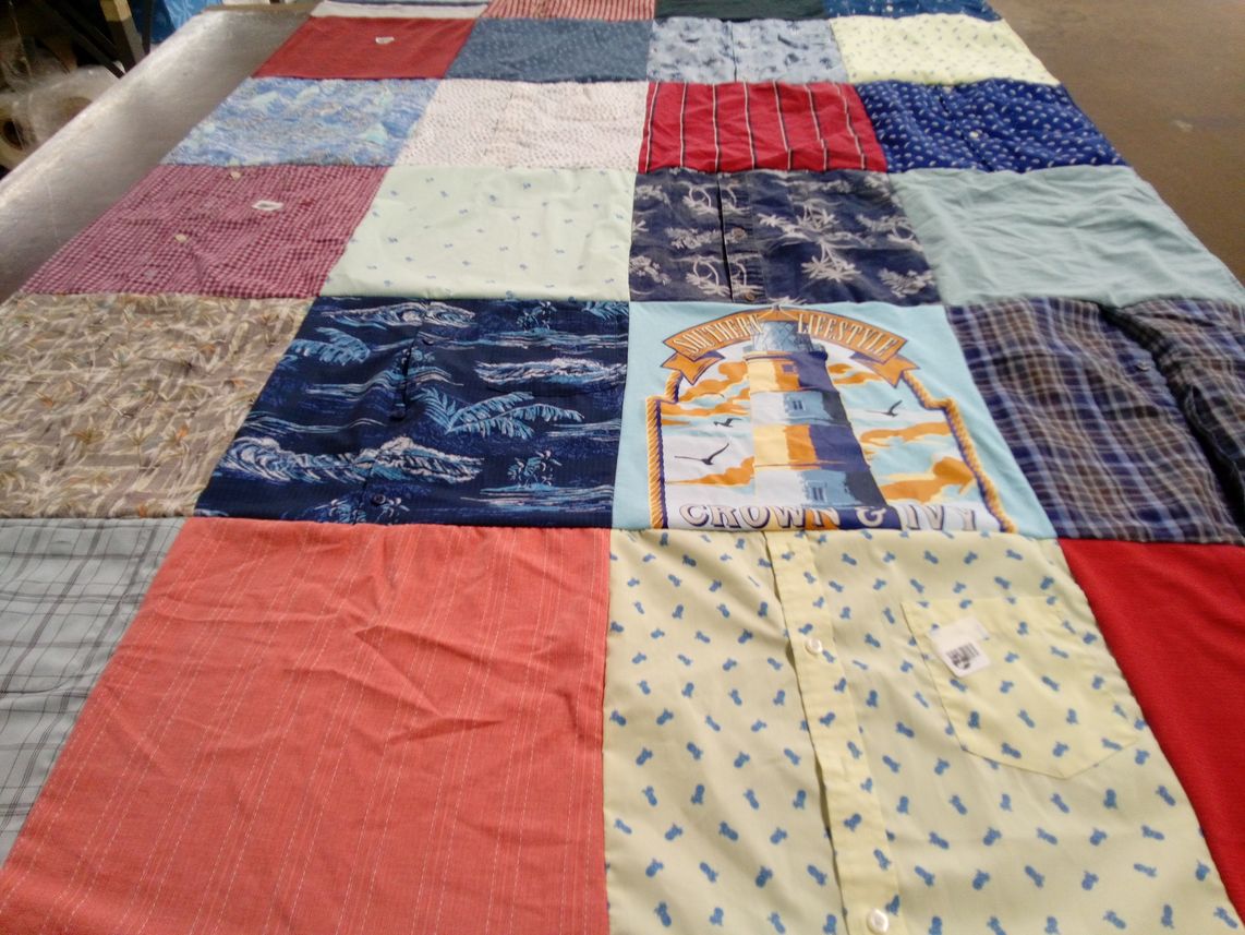 T-shirt quilt by Lenore from AR