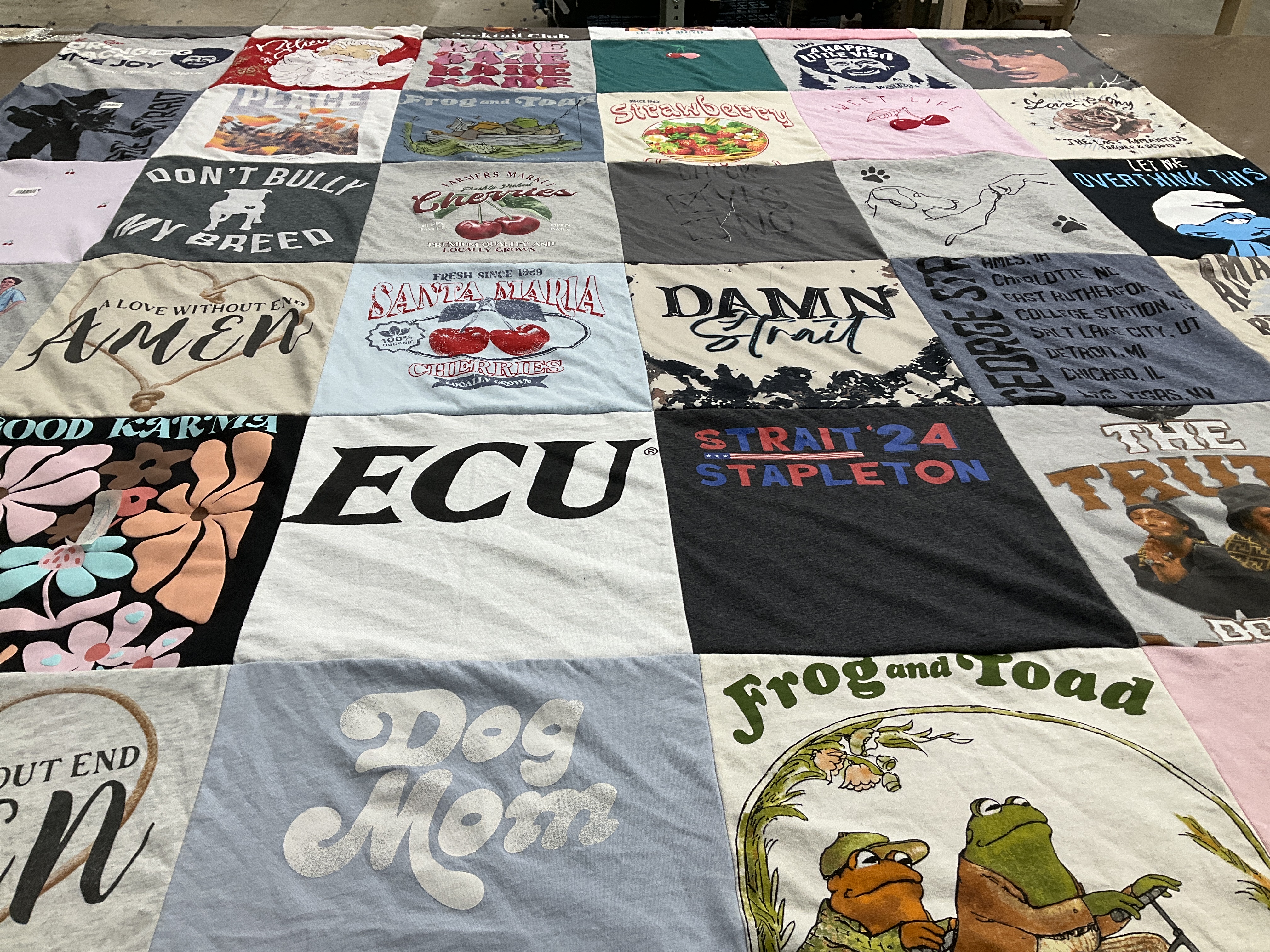 T-shirt quilt from east carolina university by RENEE from NC