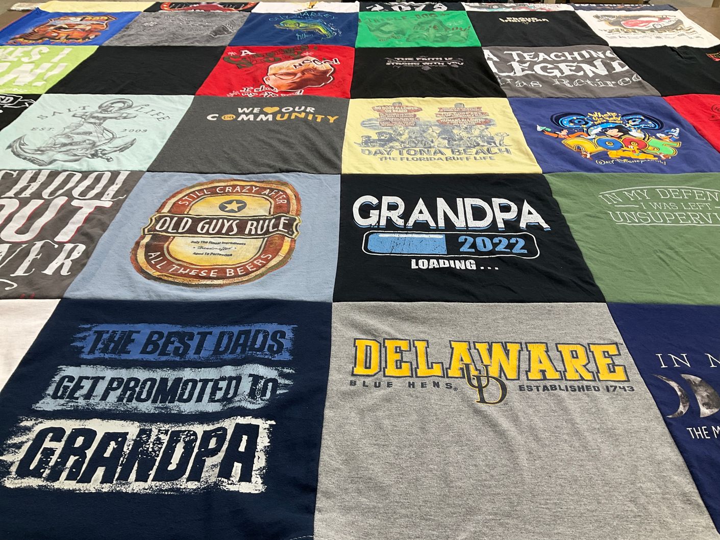 T-shirt quilt from university of delaware by Brittany from FL
