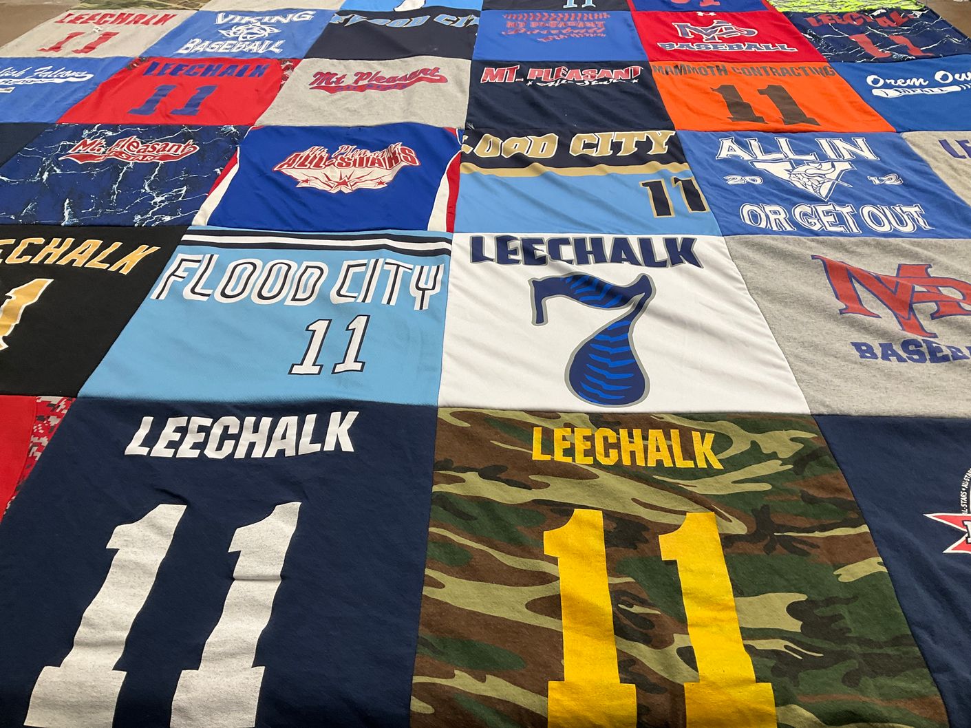 T-shirt quilt from mount pleasant high school by Amber from PA