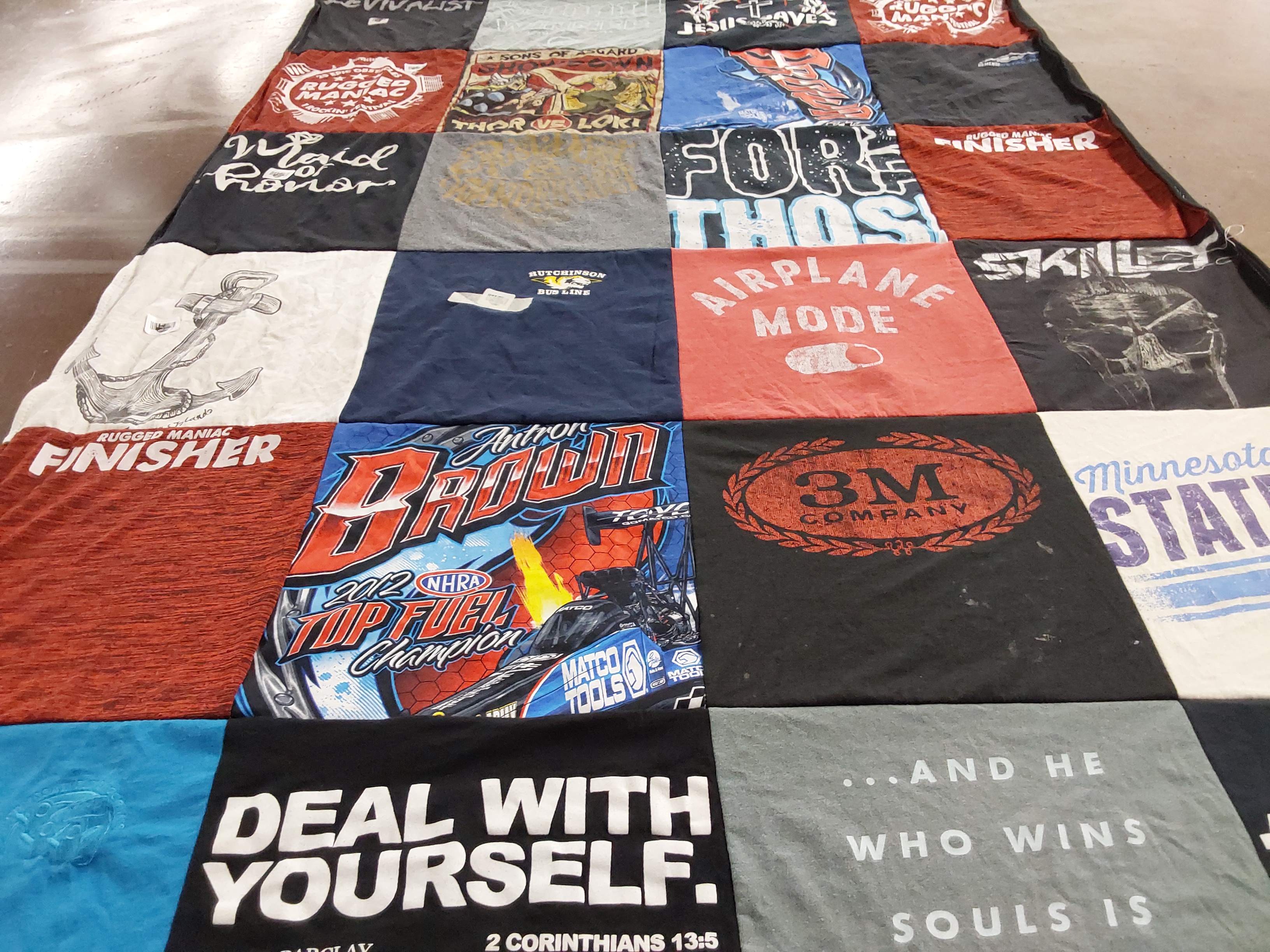 T-shirt quilt from minnesota state university by Kristen from MN
