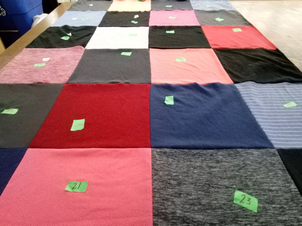 T-shirt quilt by Kathryn from AR