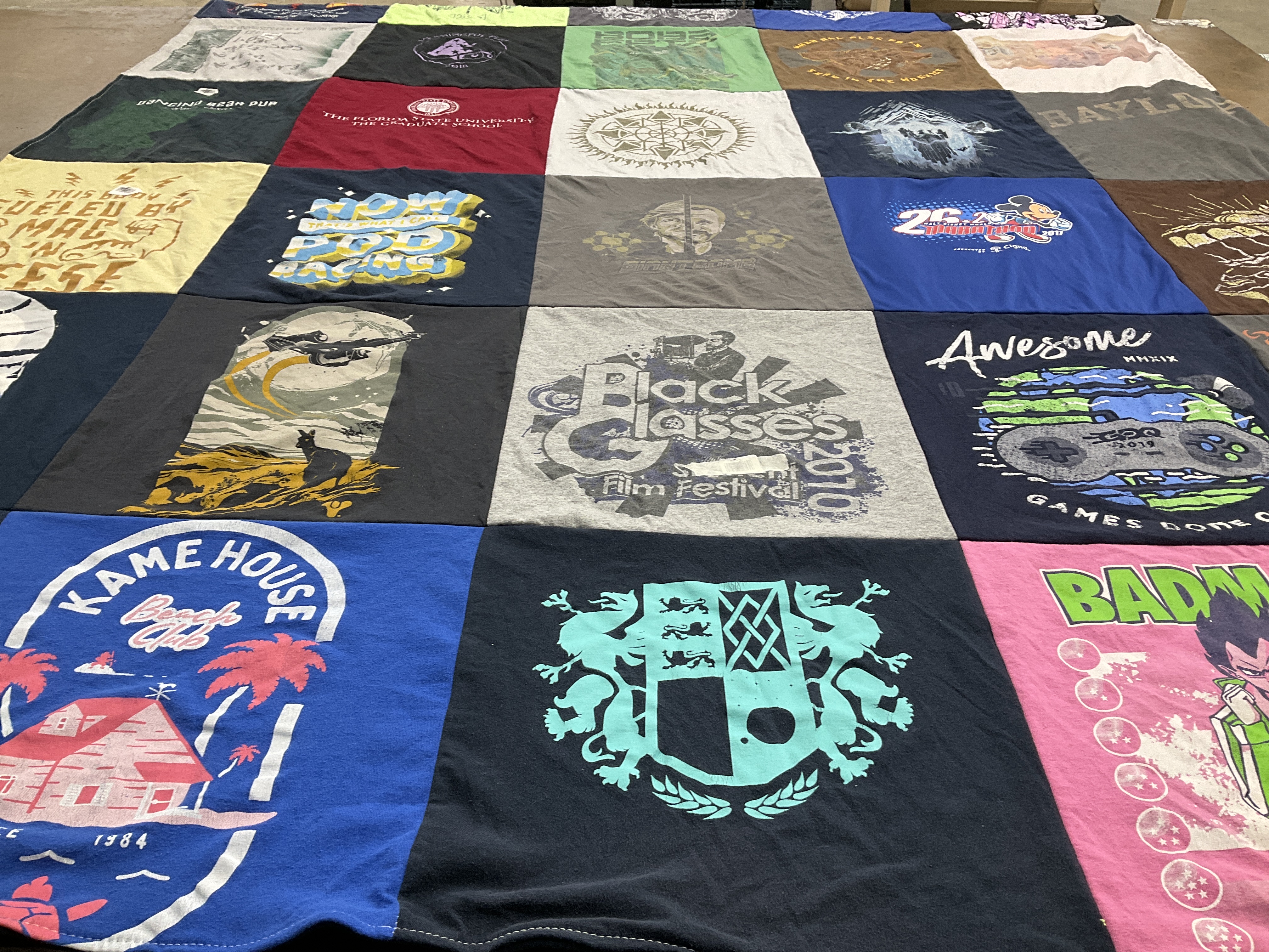 T-shirt quilt from baylor university by Jonmichael from GA
