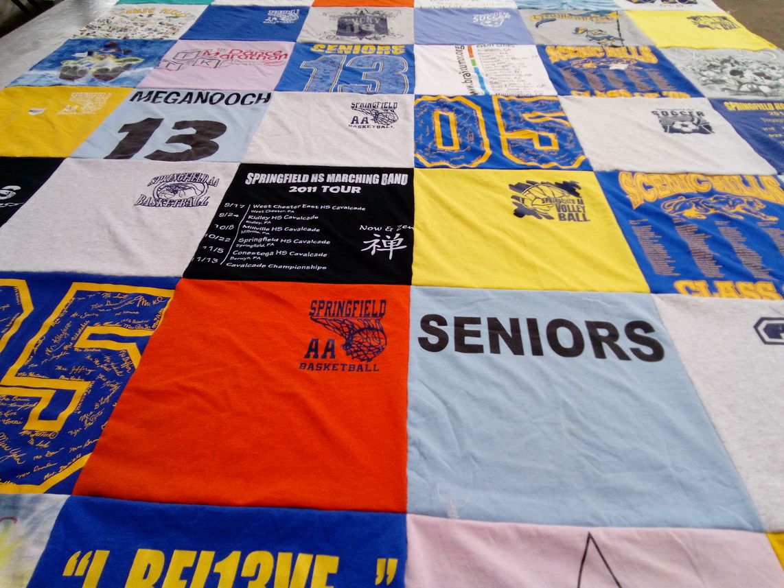 T-shirt quilt featuring springfield aa basketball by Maryann from PA