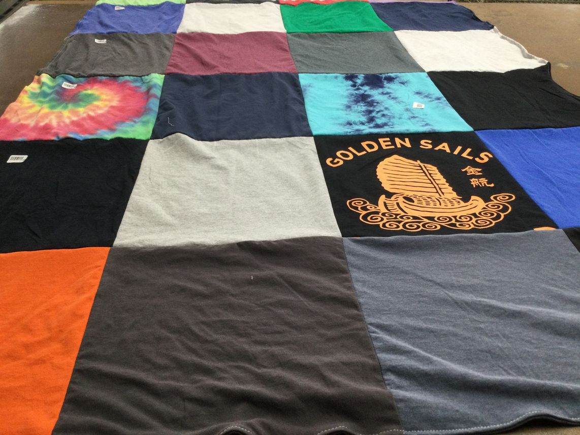 T-shirt quilt by Sandra from AZ