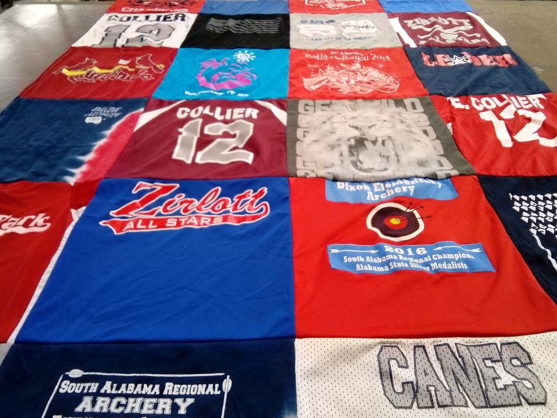 T-shirt quilt featuring south alabama regional archery by aaaa from AL