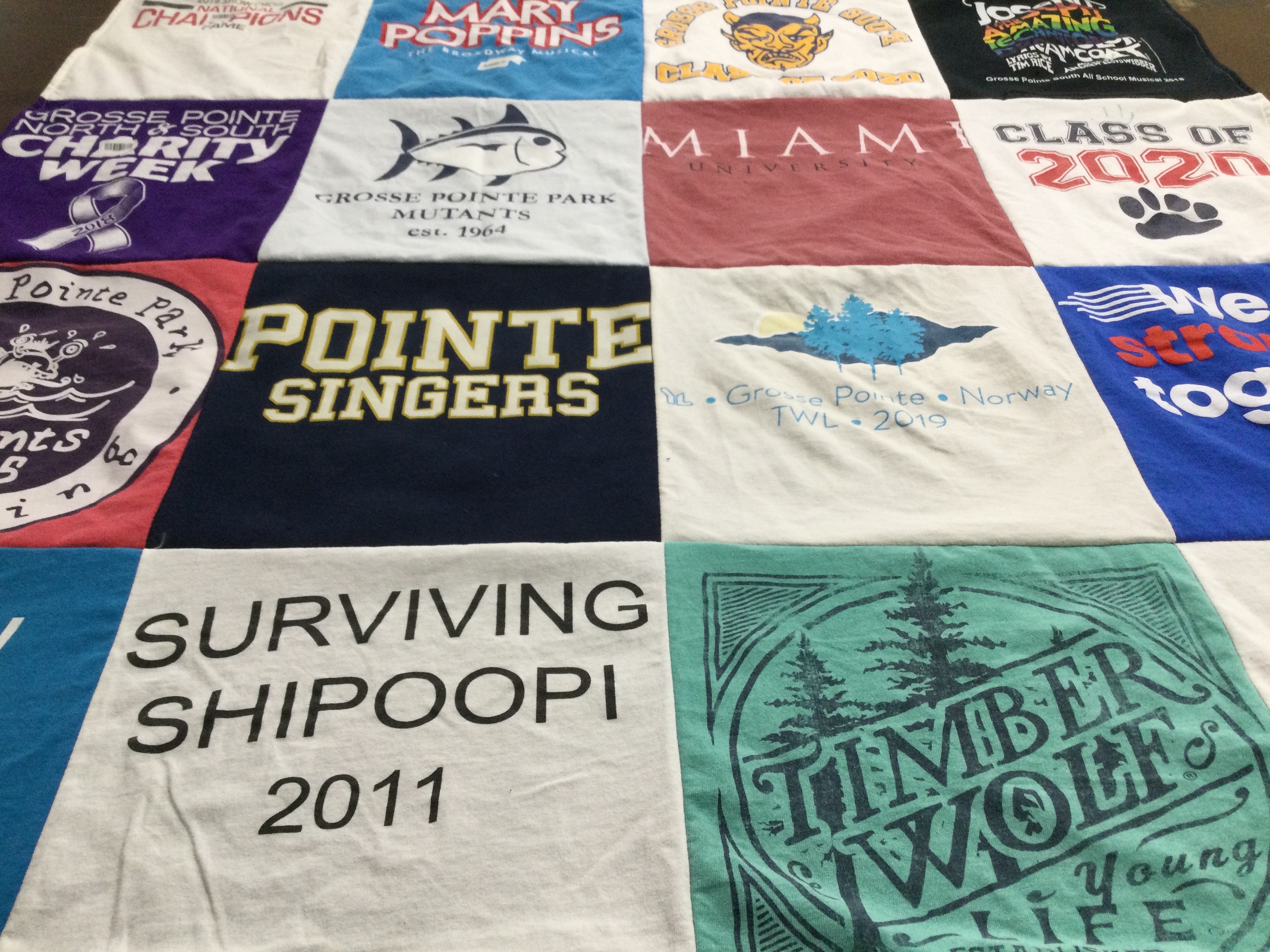 T-shirt quilt from miami university by Linda from MI