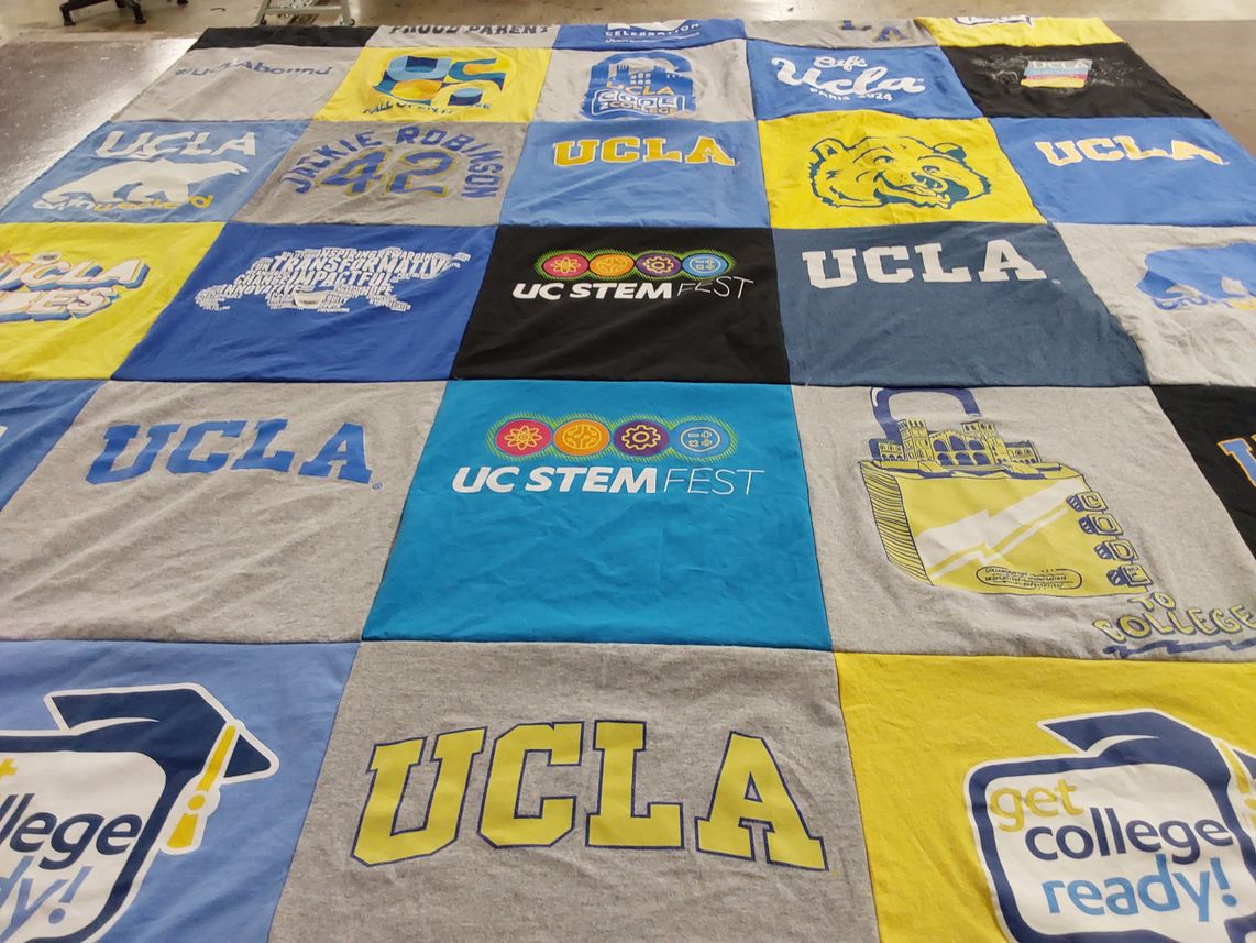 T-shirt quilt from university of california, los angeles by Damani from CA