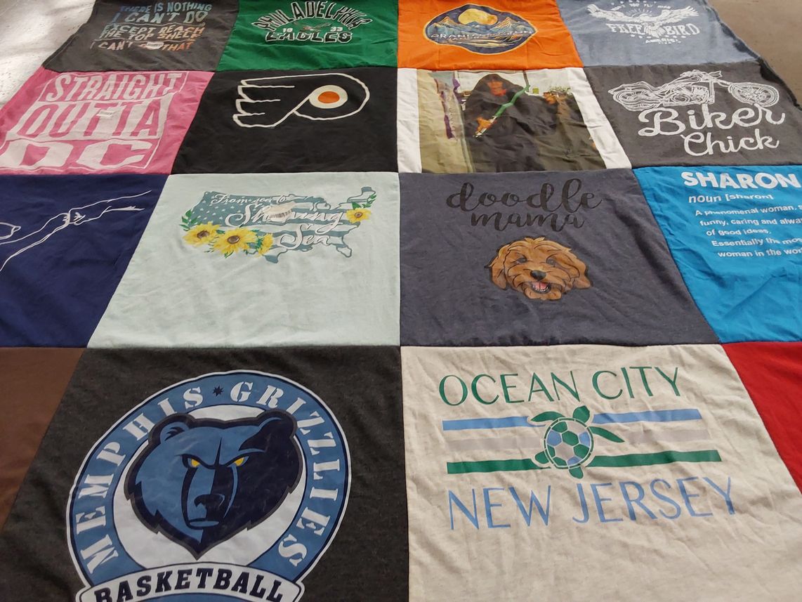 T-shirt quilt featuring memphis grizzlies basketball by Erin from PA