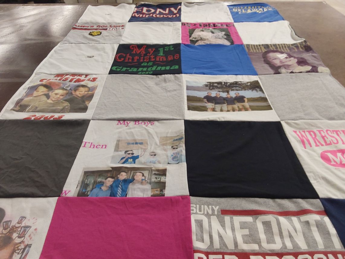 T-shirt quilt from sunny oneonta by Barbara from NY
