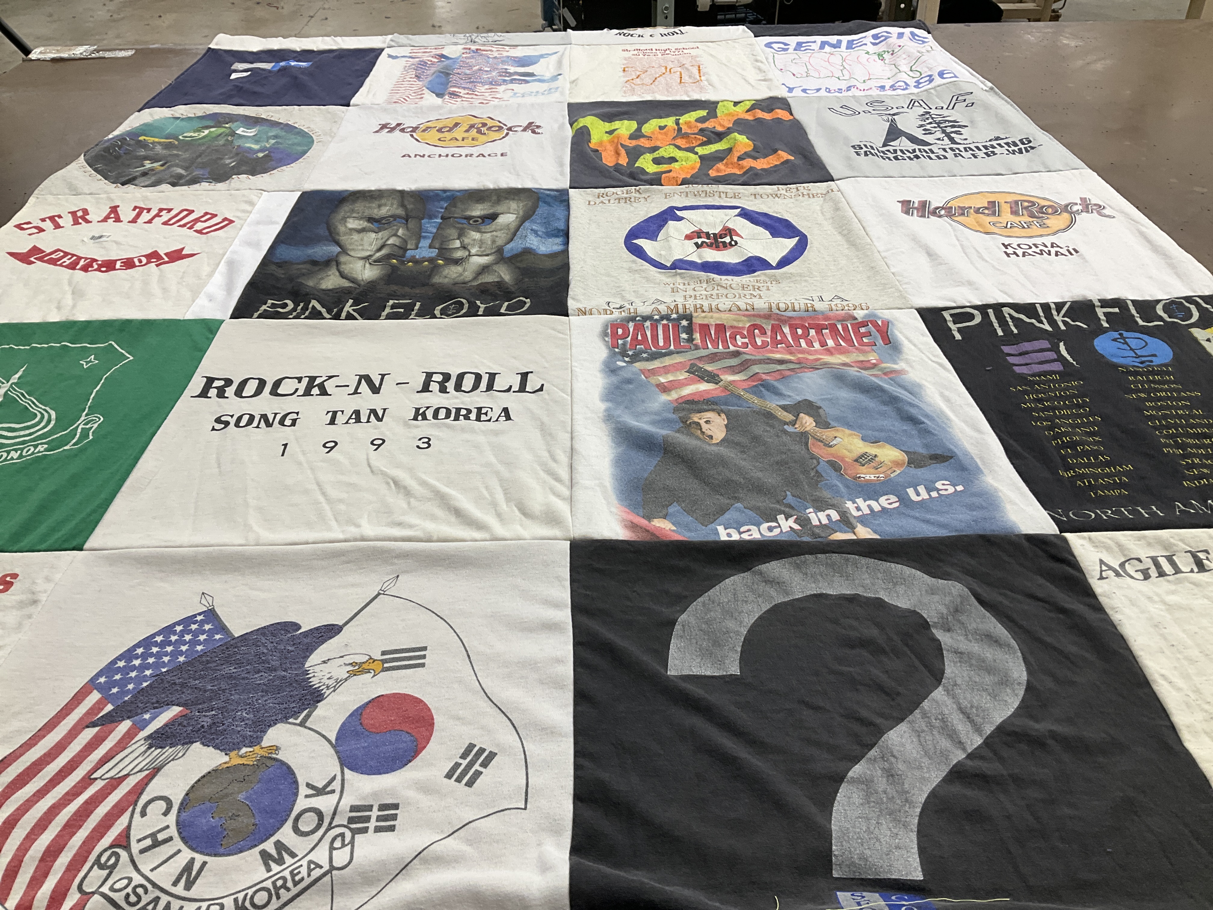 T-shirt quilt from stratford college by Mark from AZ