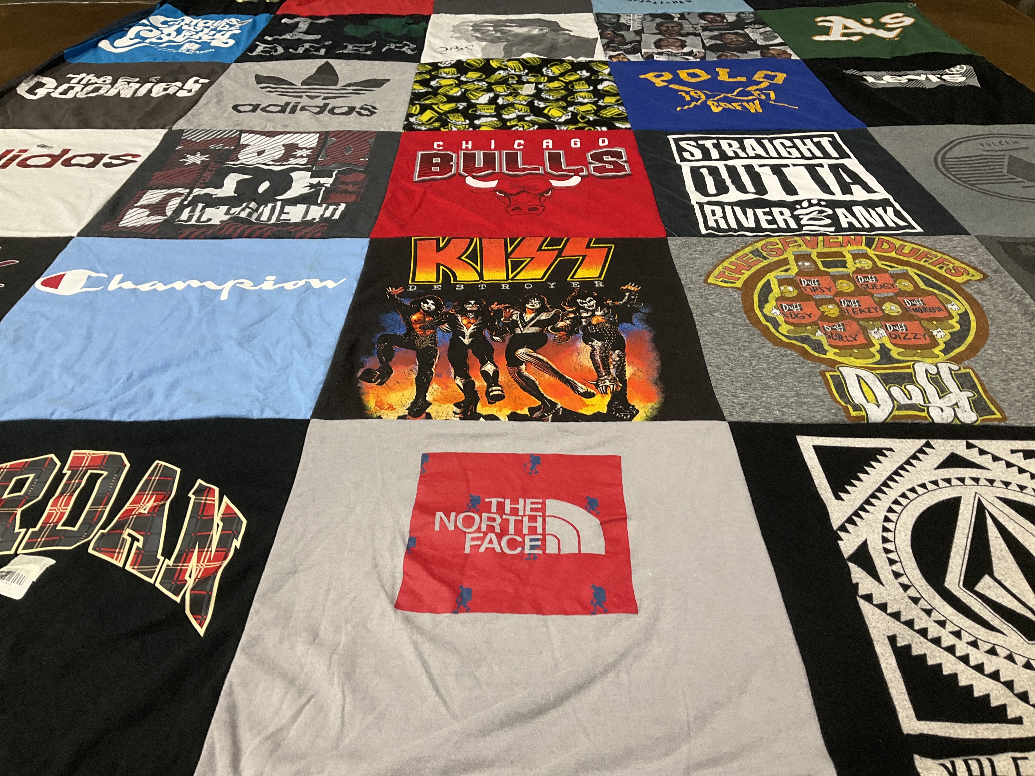 T-shirt quilt featuring chicago bulls by Monique from CA
