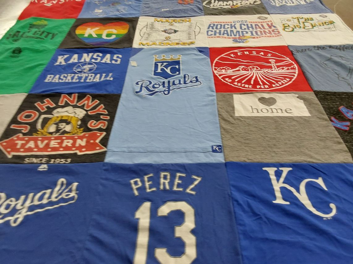 T-shirt quilt featuring kansas city royals by Candace from IA