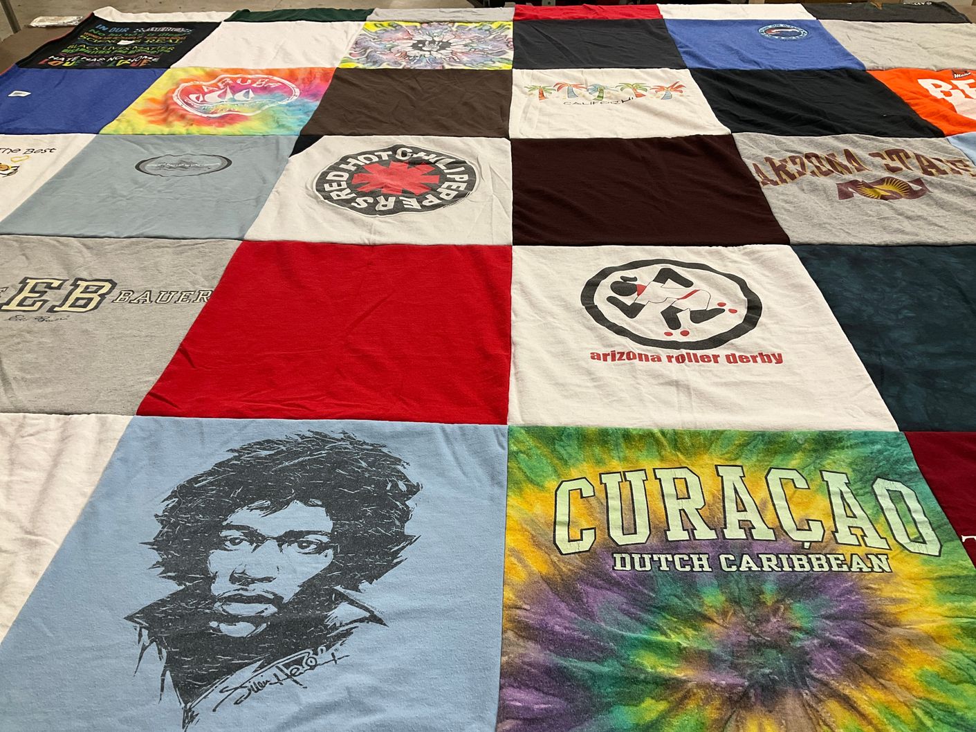 T-shirt quilt from arizona state university by Joe from AZ