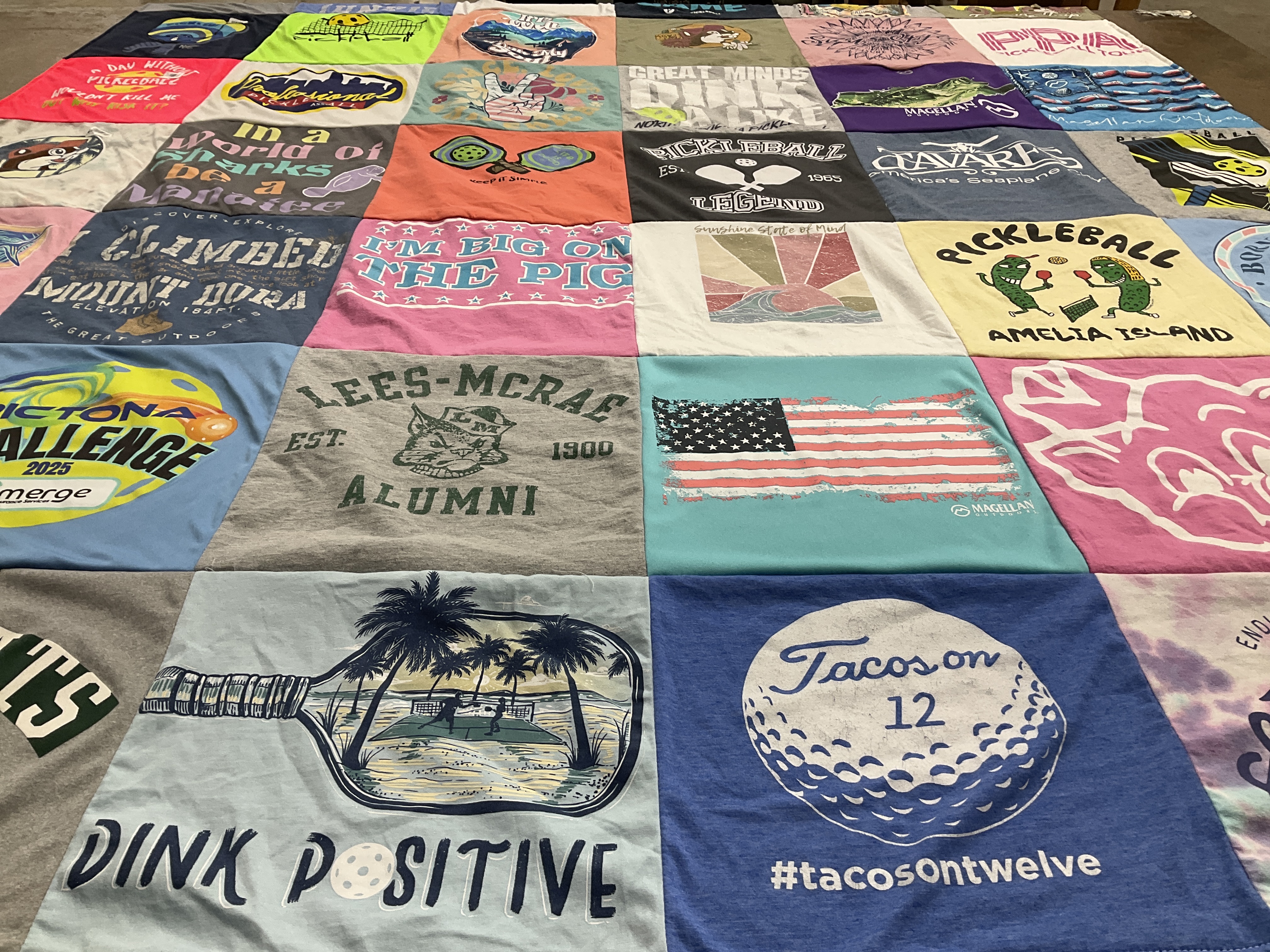 T-shirt quilt from lees-mcrae college by Jaska from NC