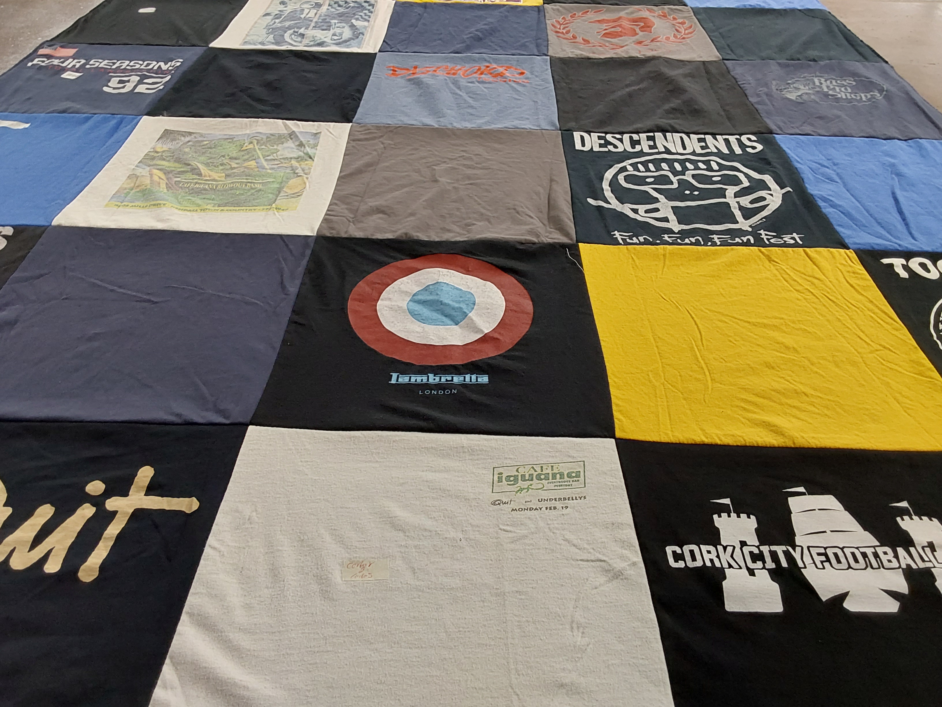 T-shirt quilt featuring cork city football by Antonio G from FL