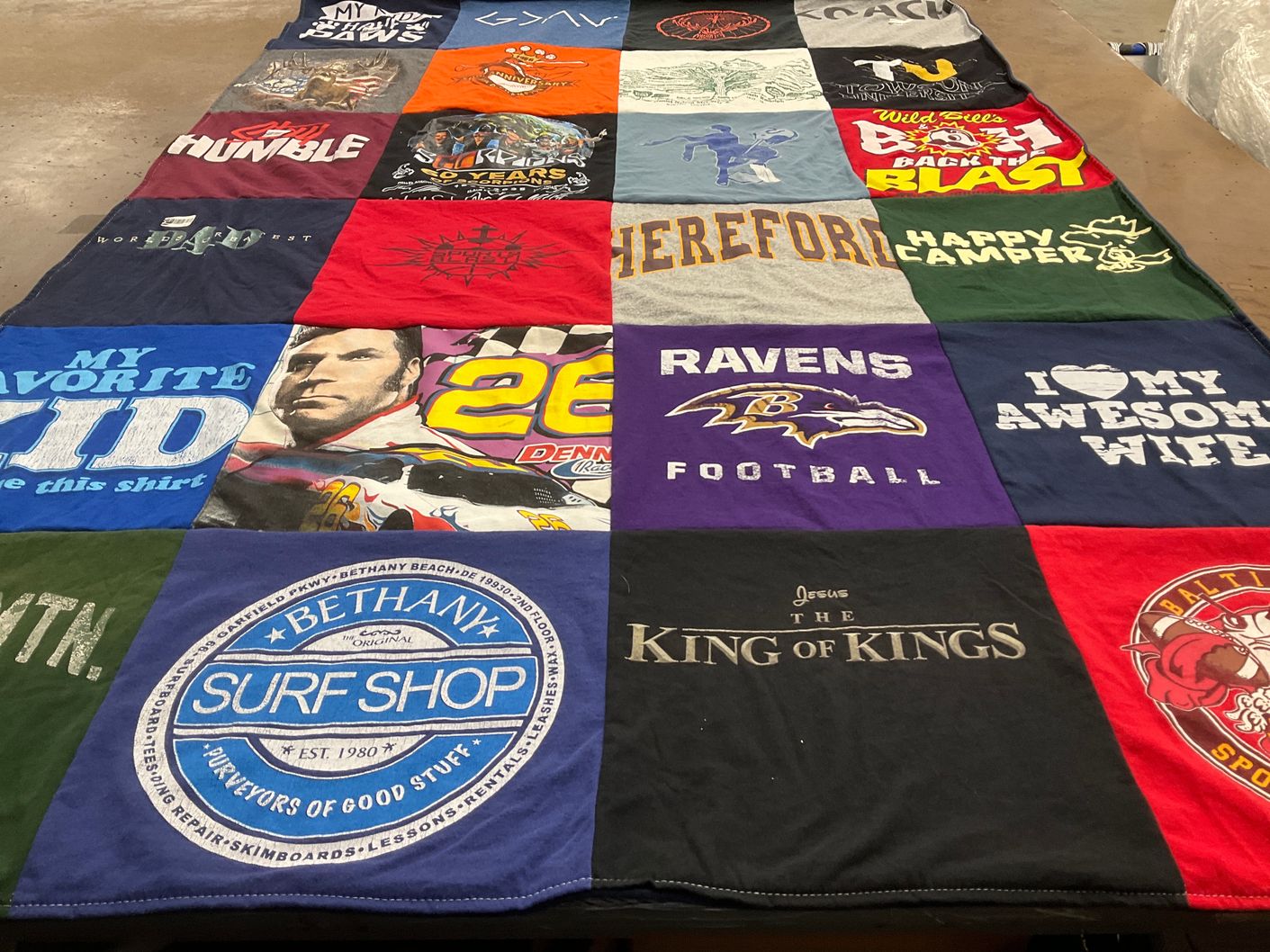 T-shirt quilt featuring baltimore ravens football by Kimberly from MD
