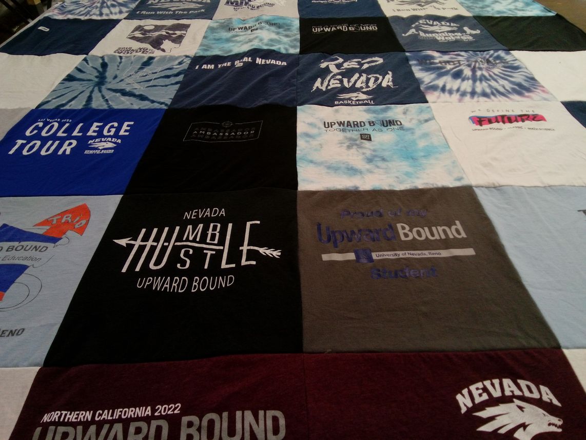 T-shirt quilt from university of nevada, reno by Isaiah from NV