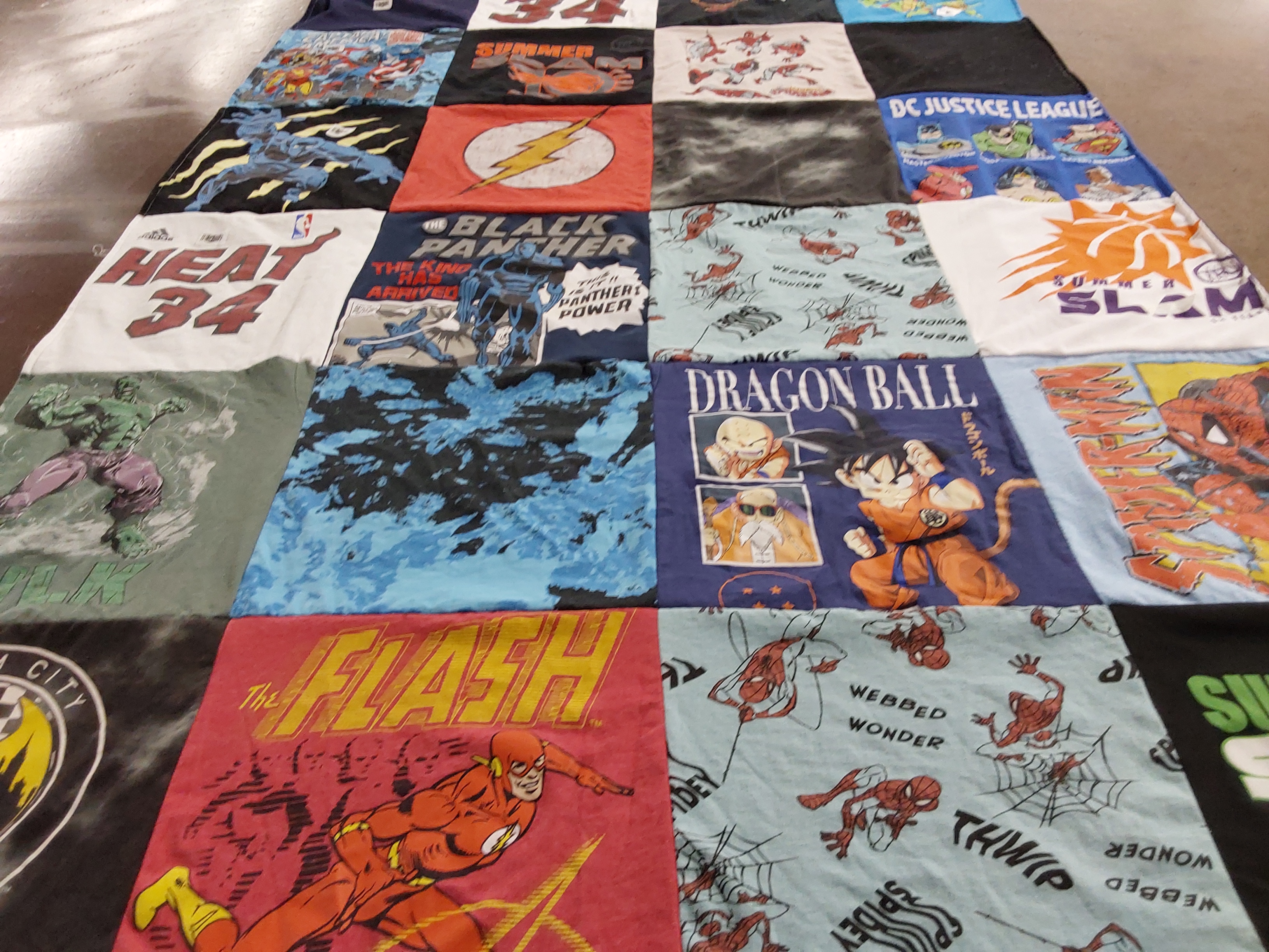 T-shirt quilt featuring miami heat by Lashon from FL