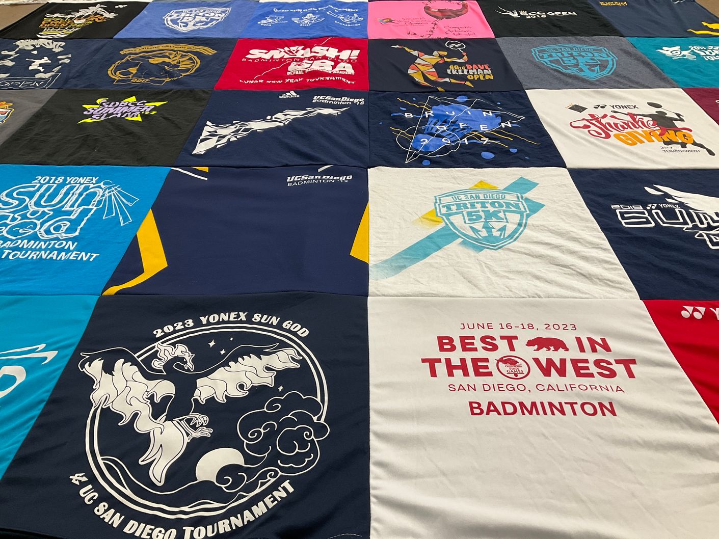 T-shirt quilt from university of california san diego by Albert from CA