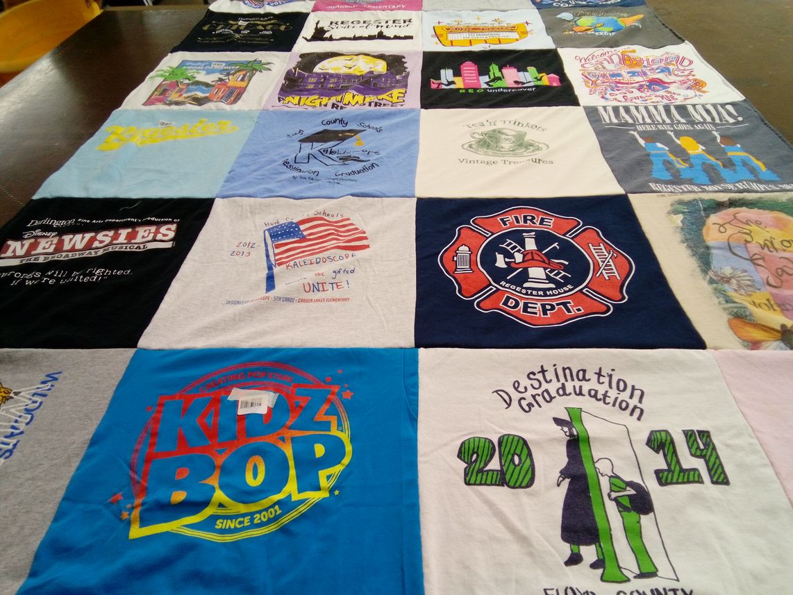 T-shirt quilt featuring wildcats by Kimberly from GA