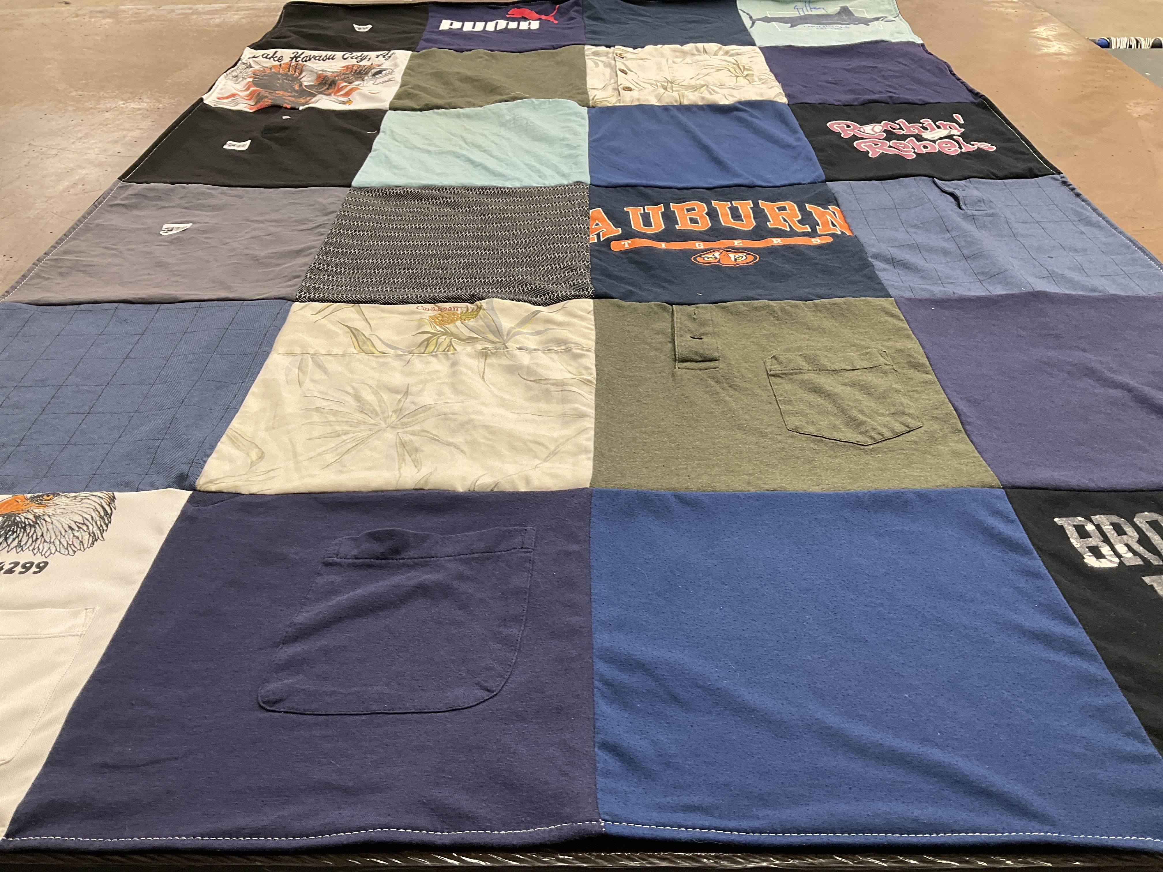 T-shirt quilt from auburn university by Ryan from AL