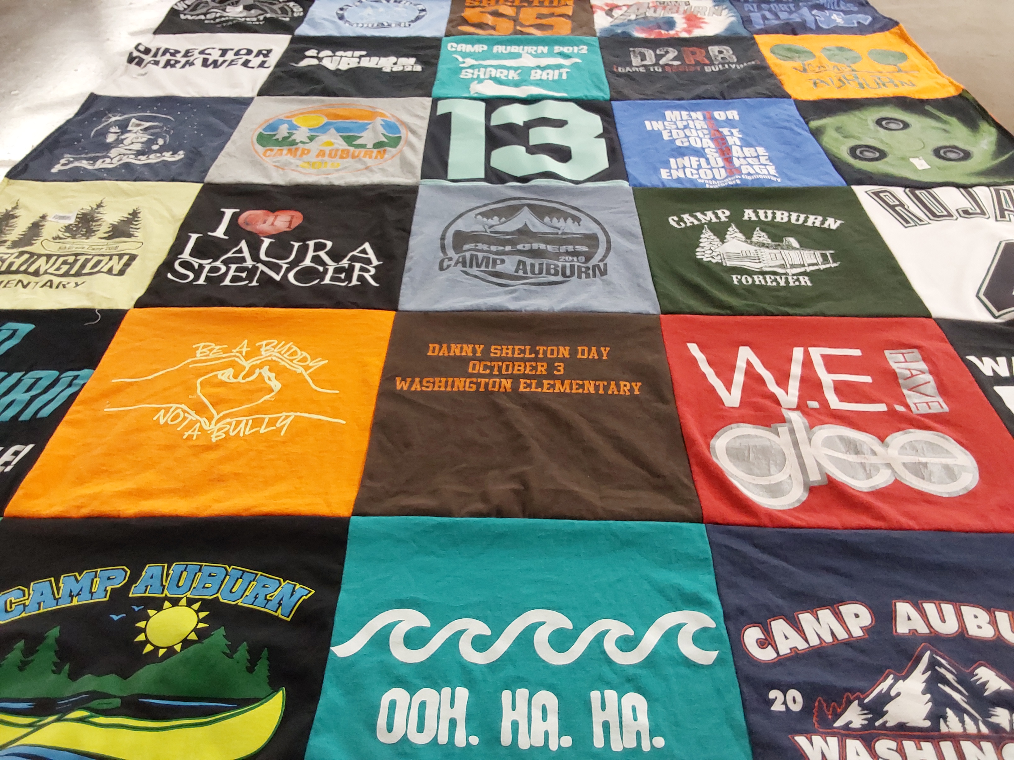 T-shirt quilt from camp auburn by John from WA