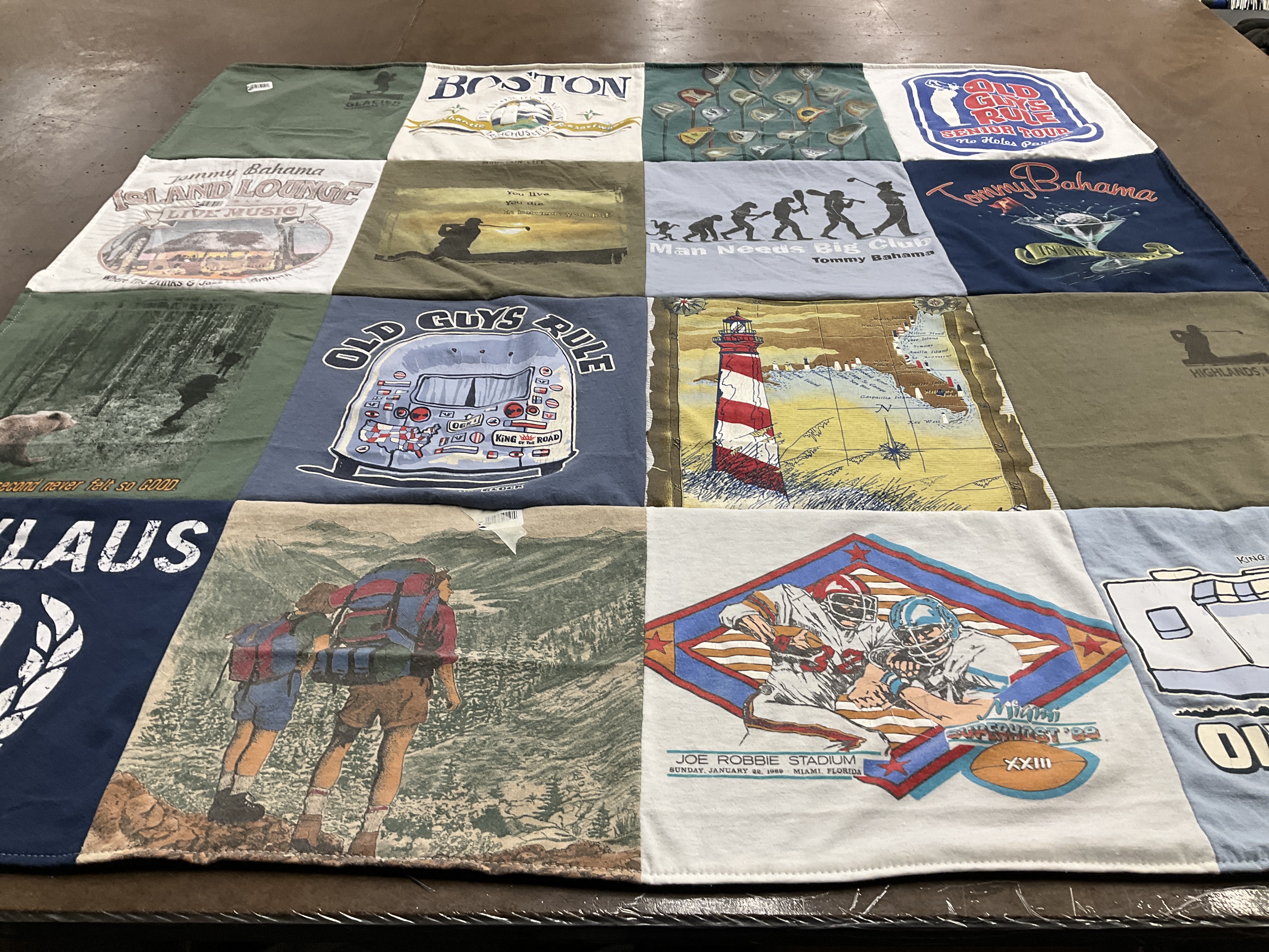 T-shirt quilt featuring miami dolphins by Dana from FL