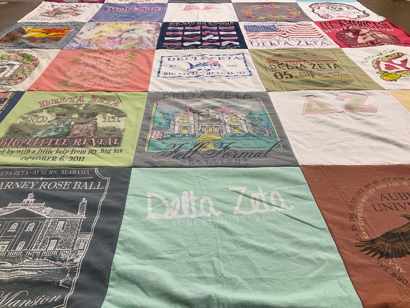 T-shirt quilt from auburn university by Kelly from SC
