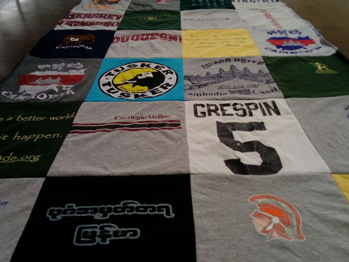 T-shirt quilt from carnegie mellon university by Whitney from VA