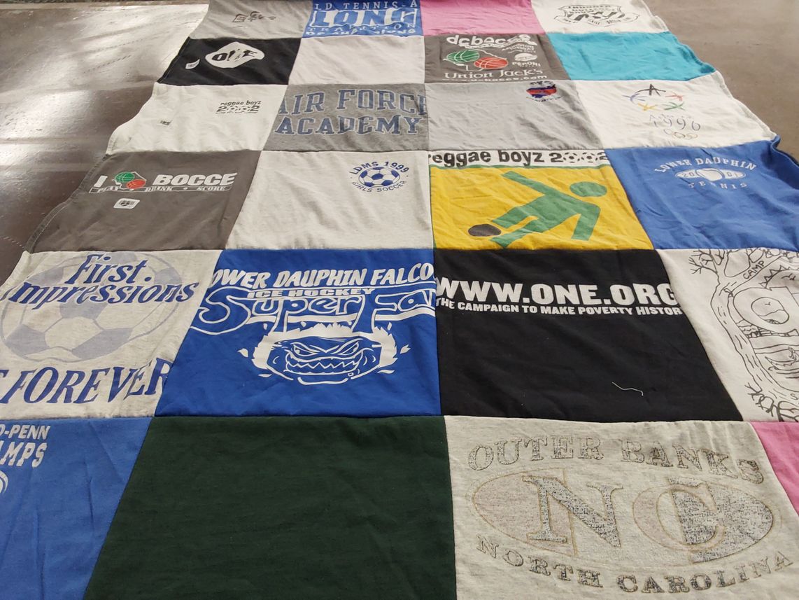 T-shirt quilt from power dauphin falcon ice hockey by Whitney from VA