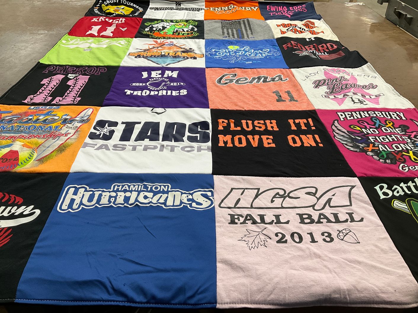 T-shirt quilt featuring hamilton hurricanes by Brian from NJ